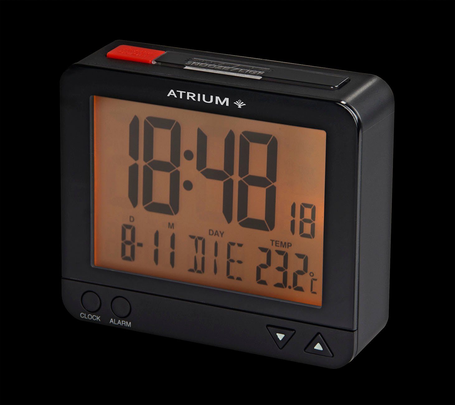 Atrium Funkwecker A760-7 Digitalwecker, Quarzwecker, Innentemperatur, Schlafzimmer