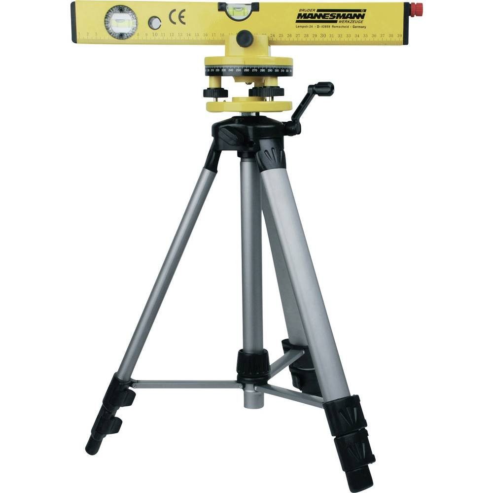 Brüder Mannesmann Werkzeuge Wasserwaage Laser-Wasserwaagen-Set, im Koffer M81110, inkl. Stativ