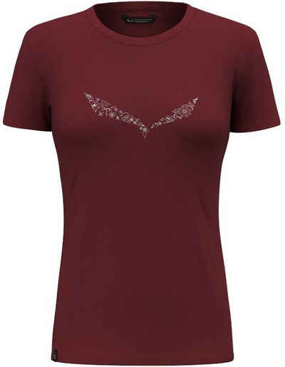 Salewa Funktionsshirt SOLID DRY W T-SHIRT. syrah