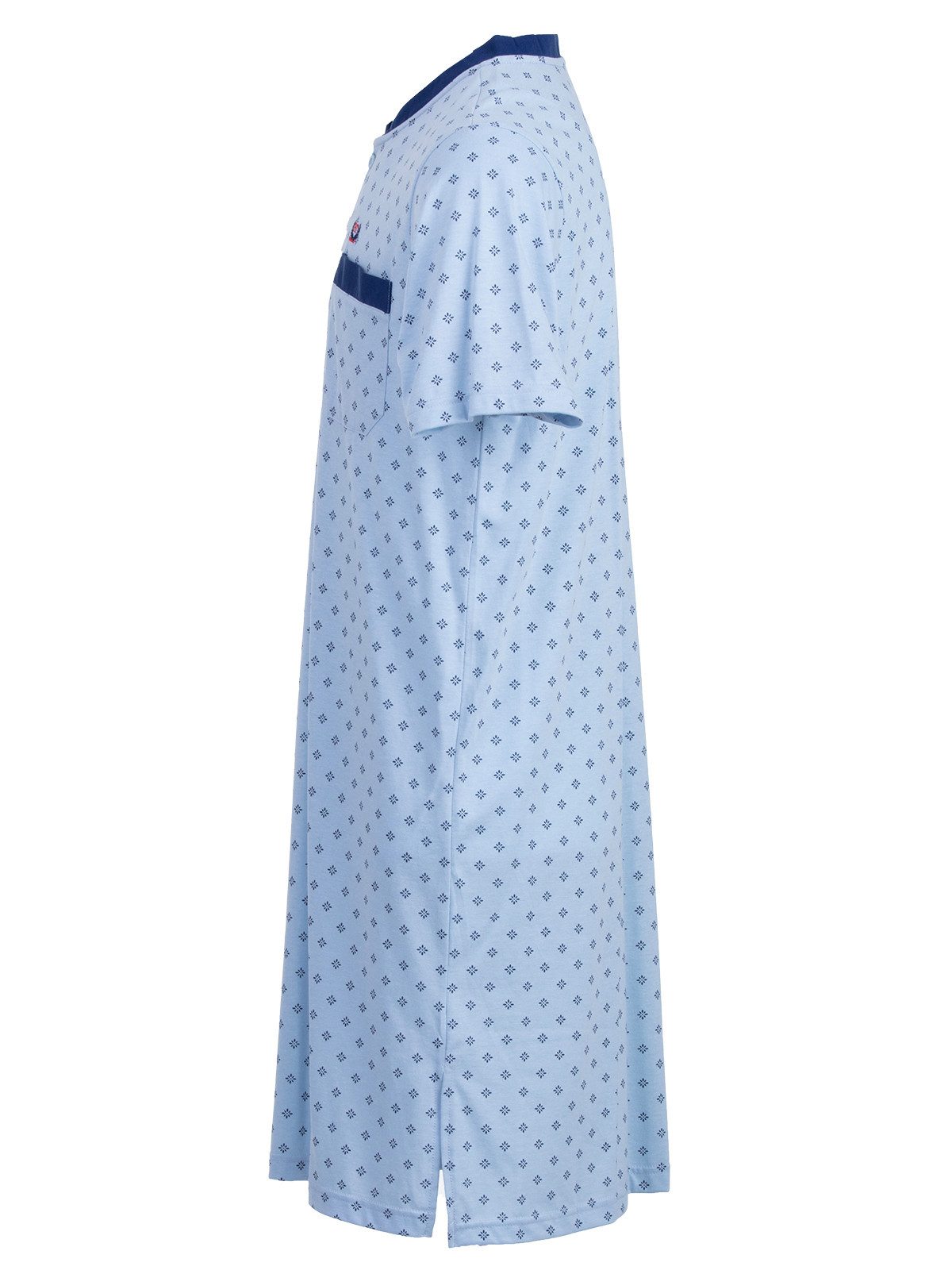 Henry Terre Nachthemd Nachthemd Kurzarm - Diamond Flower