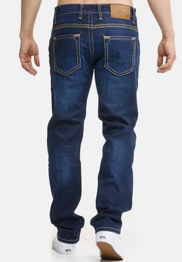 Code47 Regular-fit-Jeans Code47 Herren Jeans Hose Regular Fit Männer Bootcut Denim Five Pocket (1-tlg)