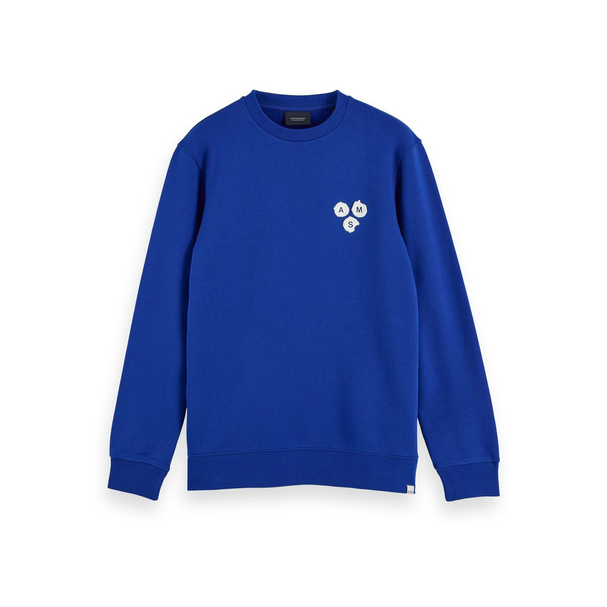 Fleecepullover Scotch & Soda Herren Pullover Crewneck Sweat 153578