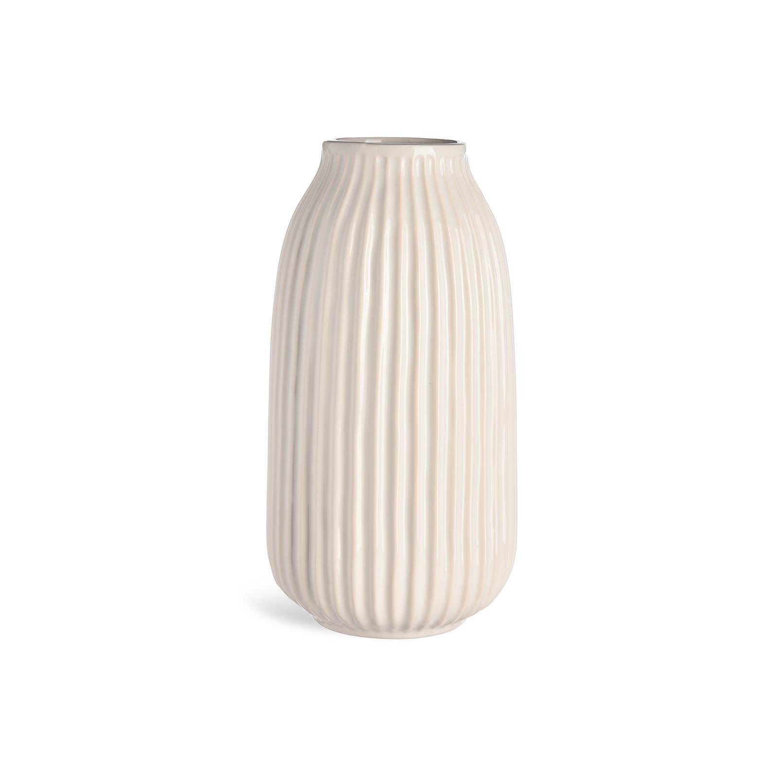 Vase CLEO Weiß Blumenvase Keramik 10 cm 