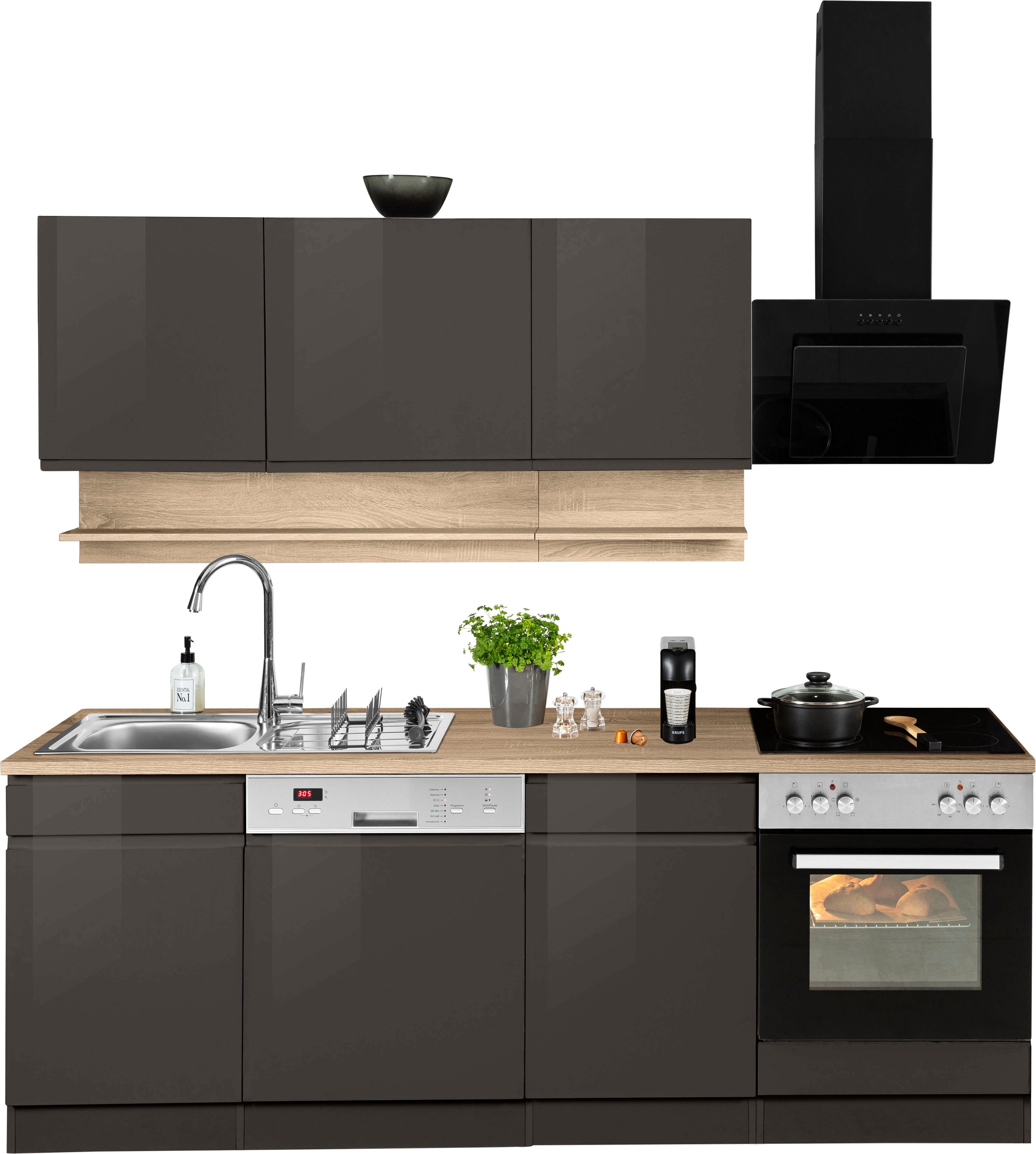 KOCHSTATION Küchenzeile KS-Virginia, Breite 220 cm, wahlweise mit oder ohne günstig online kaufen