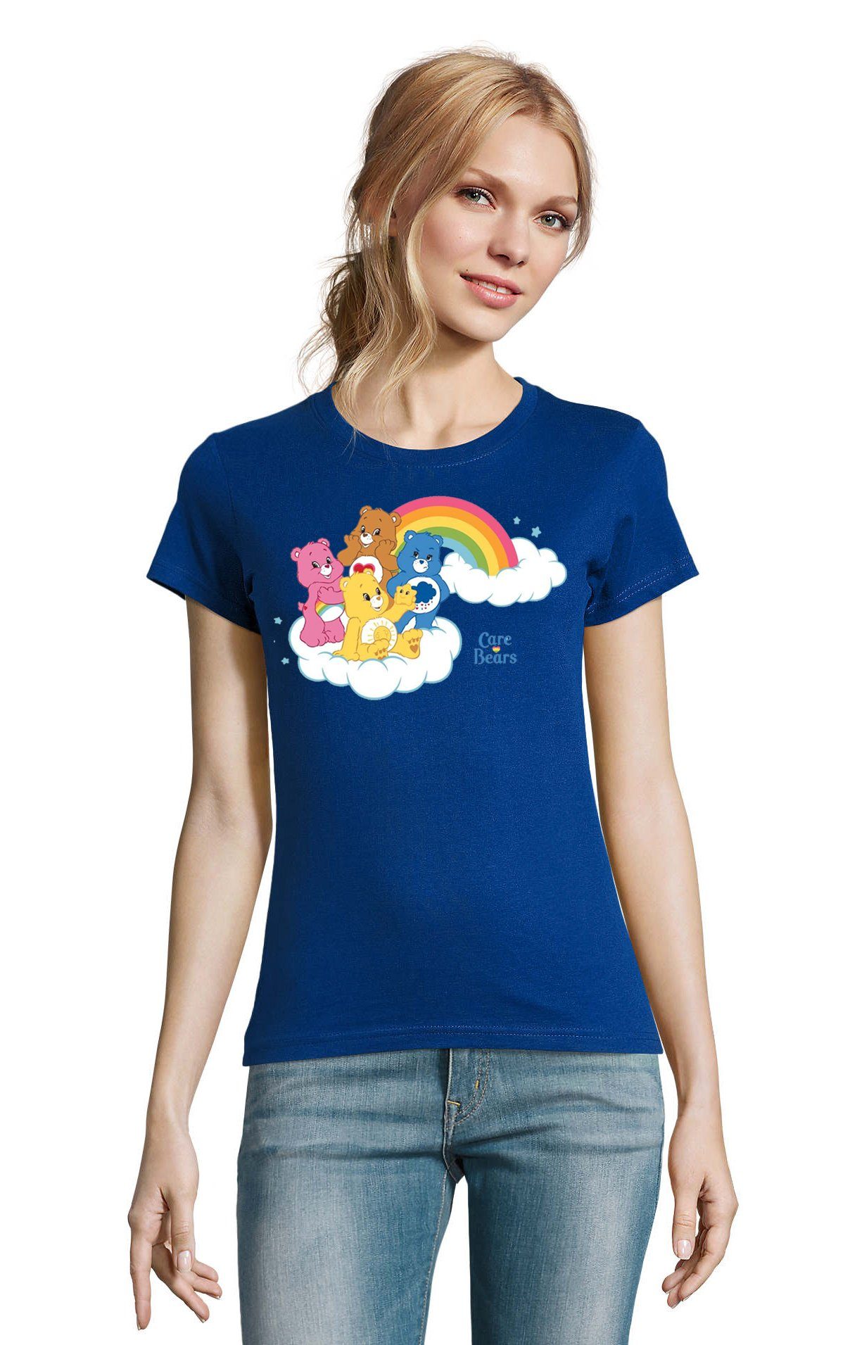 Blondie & Brownie T-Shirt Damen Glücksbärchis Care Bears Hab-Dich-lieb Bärchis Wolkenland