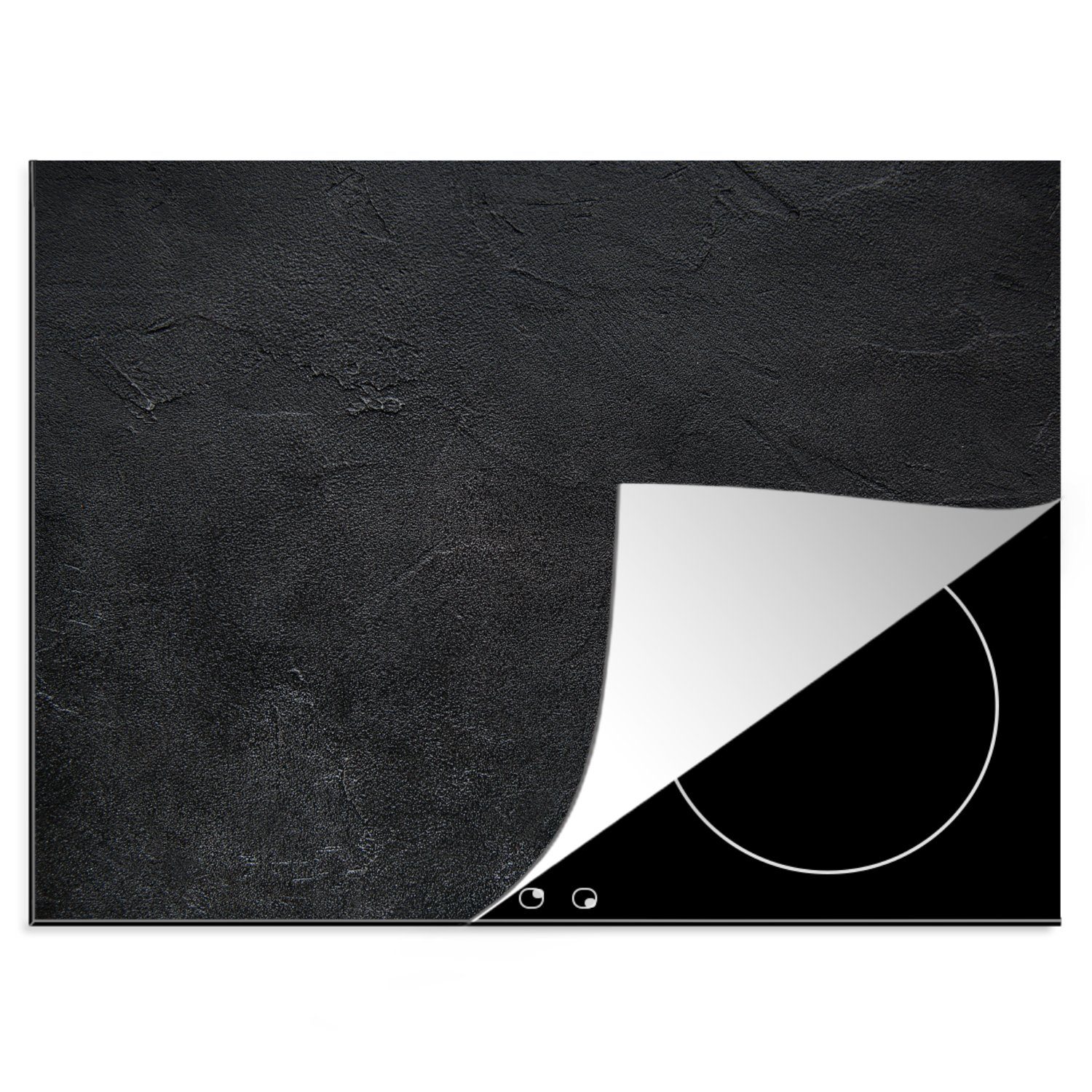 MuchoWow Herdblende-/Abdeckplatte Industriell - Beton - Induktionsschutz - Textur - Abdeckplatte für, Vinyl, (1 tlg), 60x52 cm, Mobile Arbeitsfläche nutzbar, Ceranfeldabdeckung