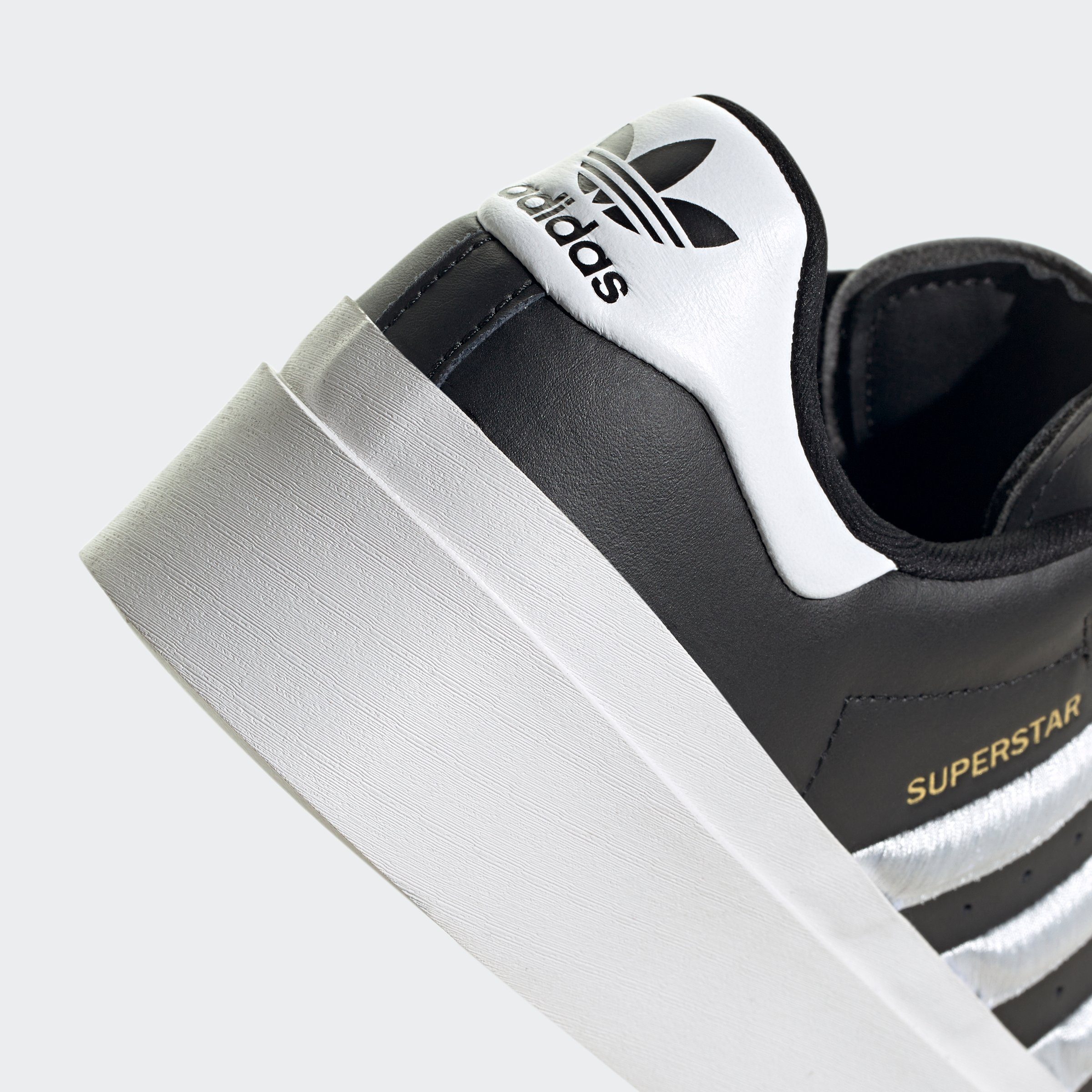 adidas Originals SUPERSTAR BONEGA Black Gold / Core White Metallic Sneaker / Cloud