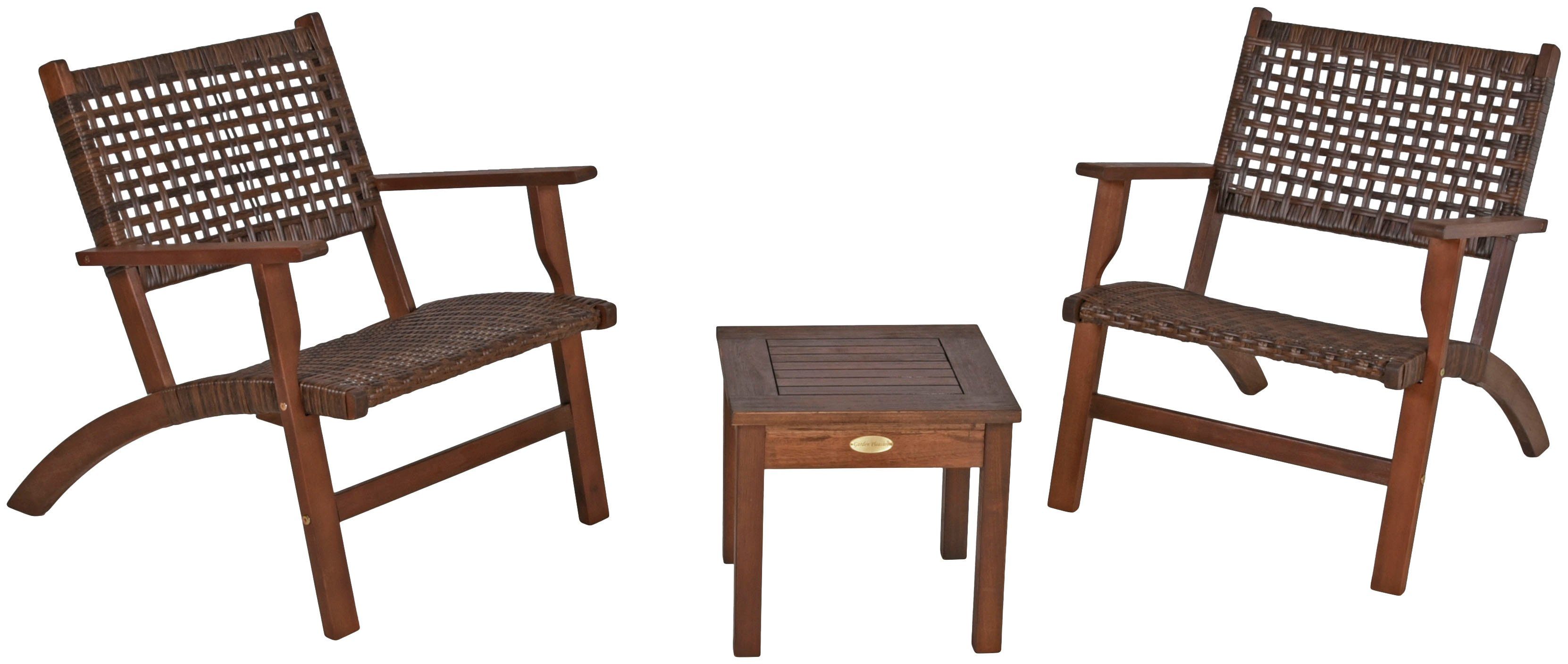 Garden Pleasure Balkonset Sonora, (3-tlg), Teak-Look