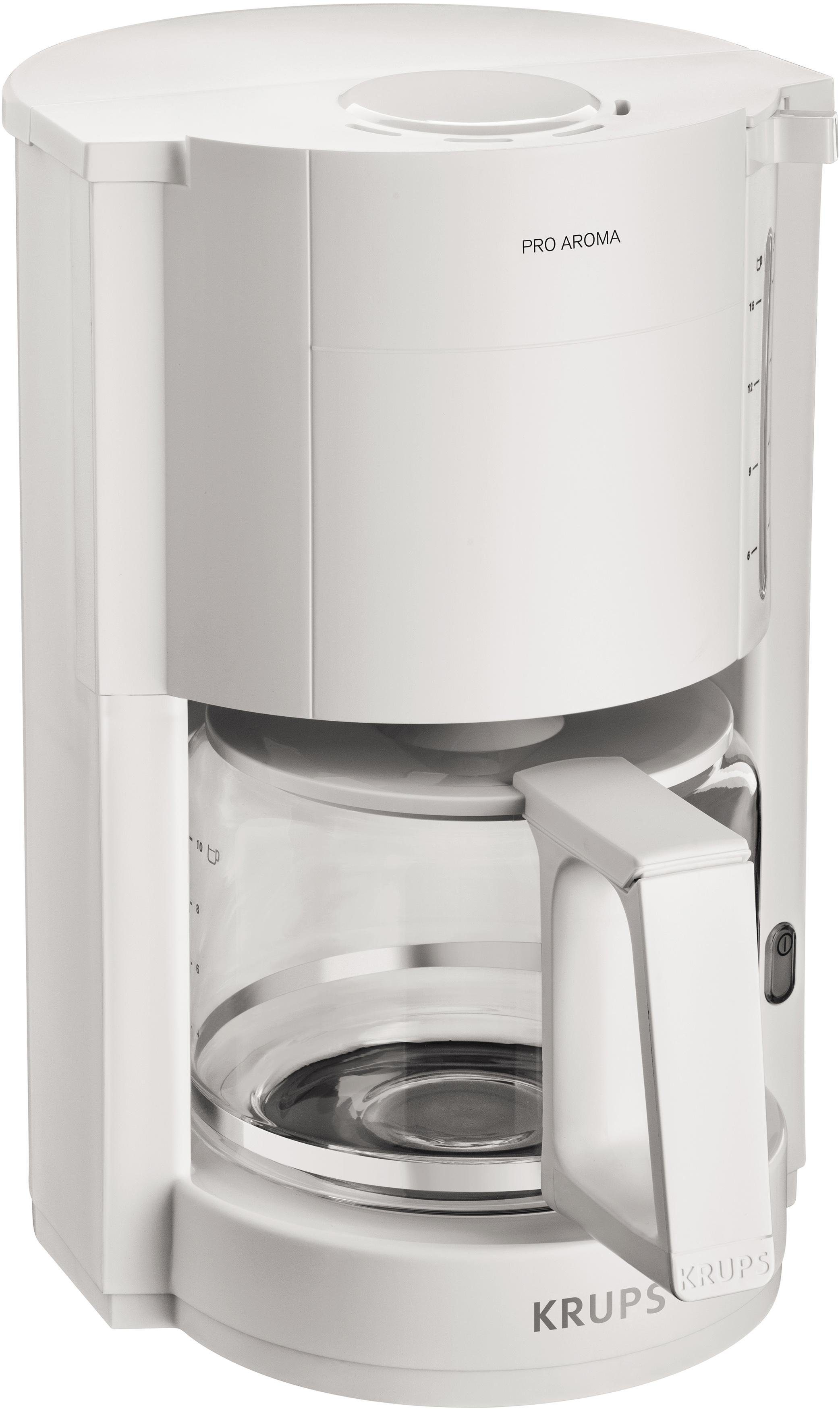 Krups Фильтрыkaffeemaschine F30901 Pro Aroma, mit Glaskanne, 1,25L Füllmenge, 10-15 Чашки, 1050W