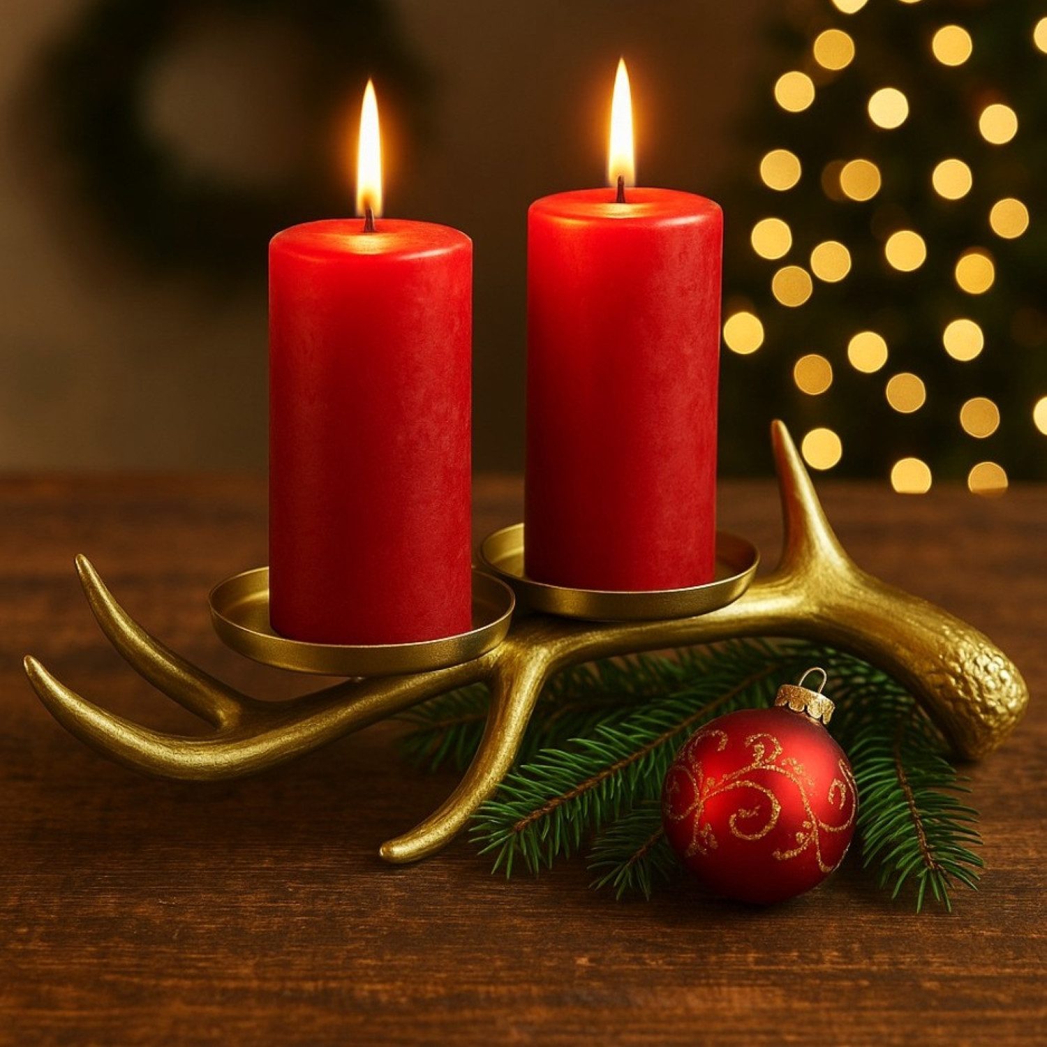 Online-Fuchs Kerzenhalter - Kerzenständer Hirschgeweih - günstig online kaufen