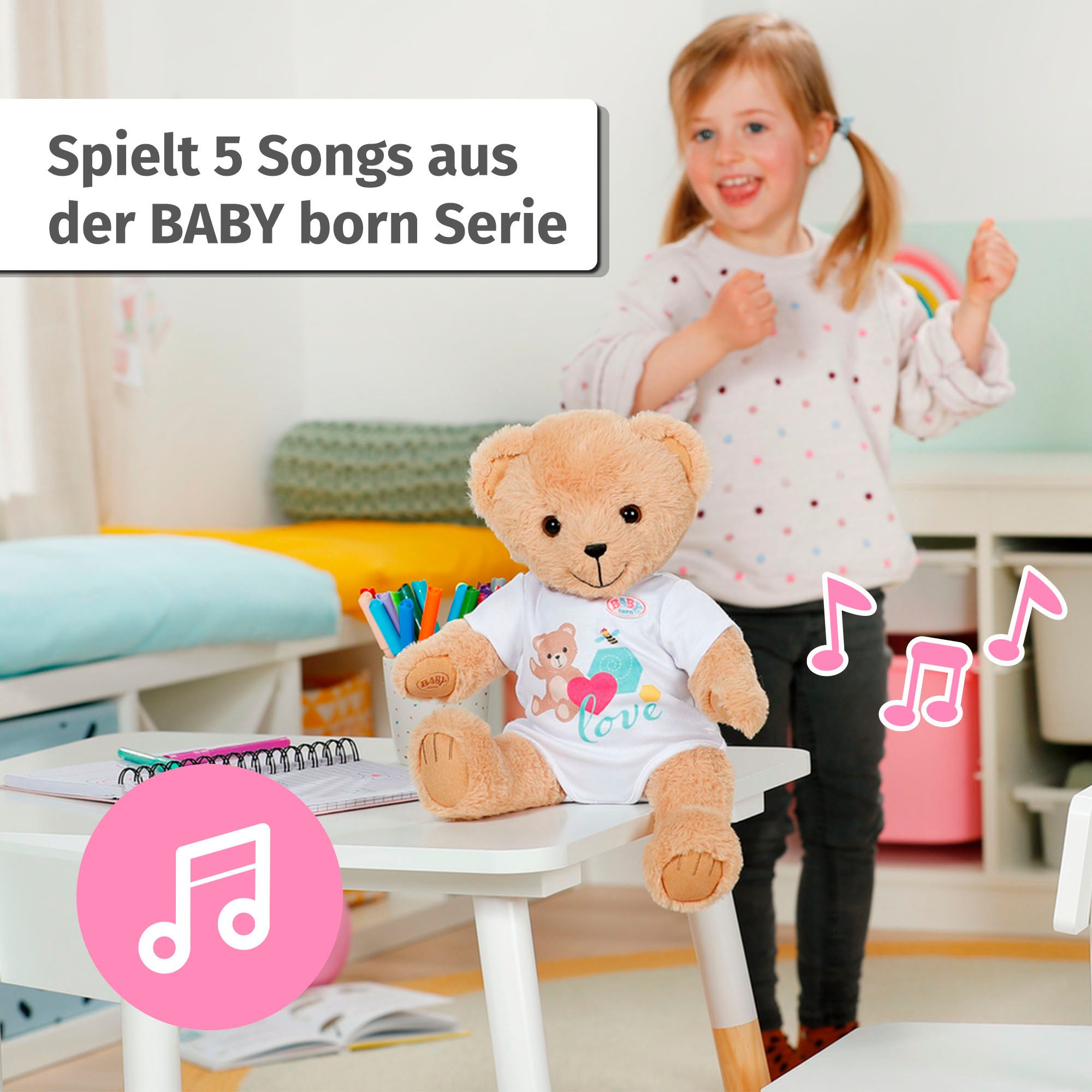Baby Born Plüschfigur Singender Teddy, Deutsch