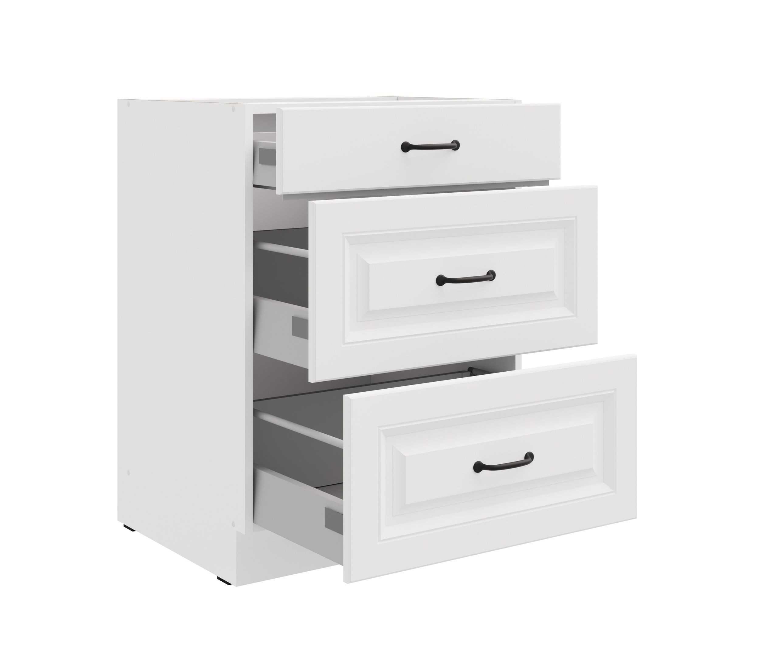 Küchen-Preisbombe Auszugsunterschrank 60 cm Küche Stilo Weiß Vollauszug Sof günstig online kaufen