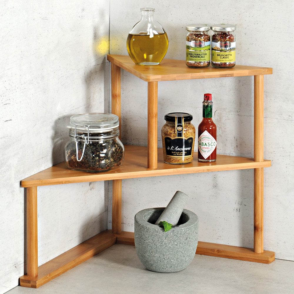 KESPER® Eckregal Küchen-Eck-Regal, Bambus, FSC, 1-tlg. günstig online kaufen