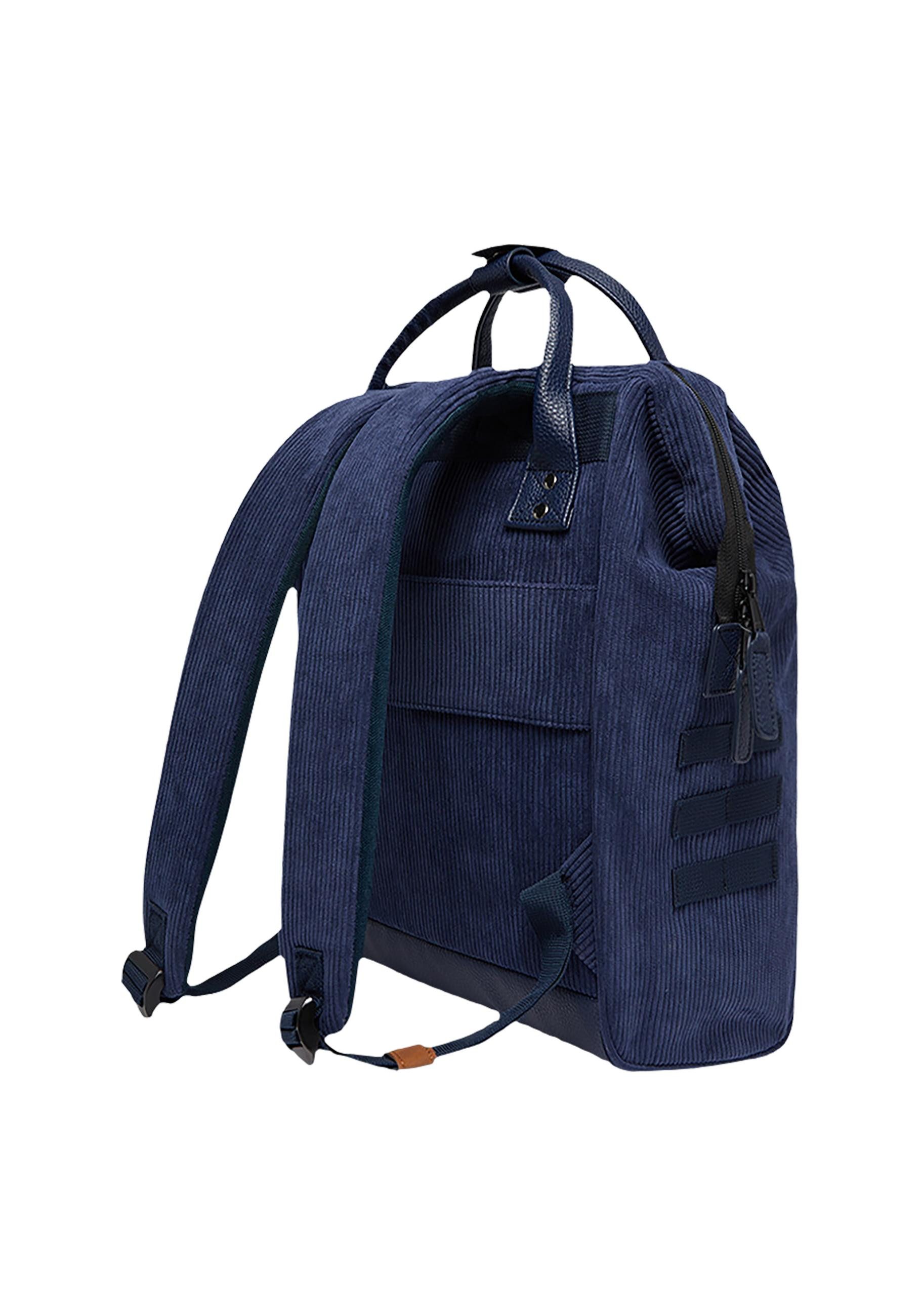 CABAIA Tagesrucksack Adventurer M Cord Recycled (3-tlg), Cord-Rucksack mit austauschbaren Vordertaschen