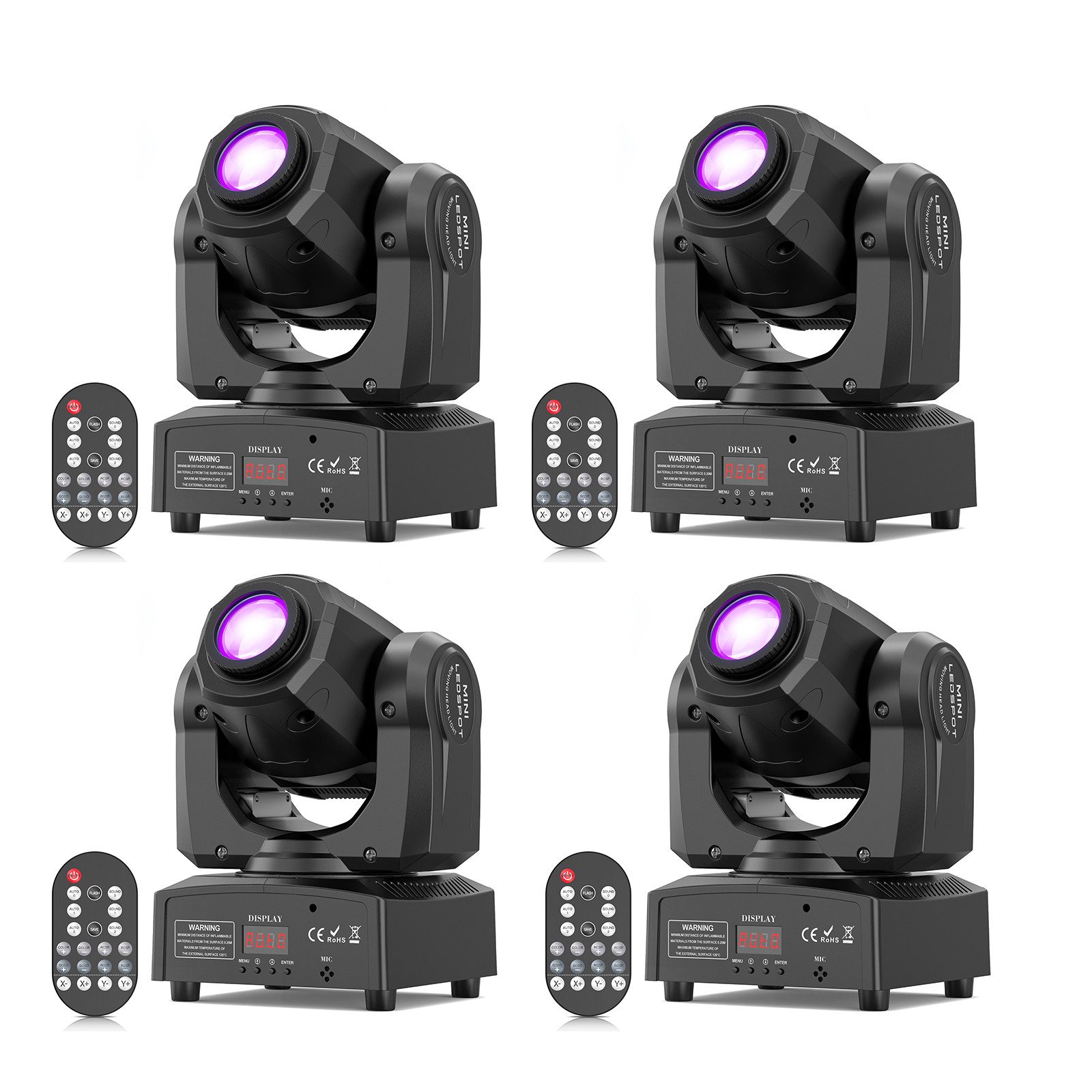 ZonQoonz Discolicht 120W Gobo Moving Head Licht, Fernbedienung & DMX für Disco DJ Party