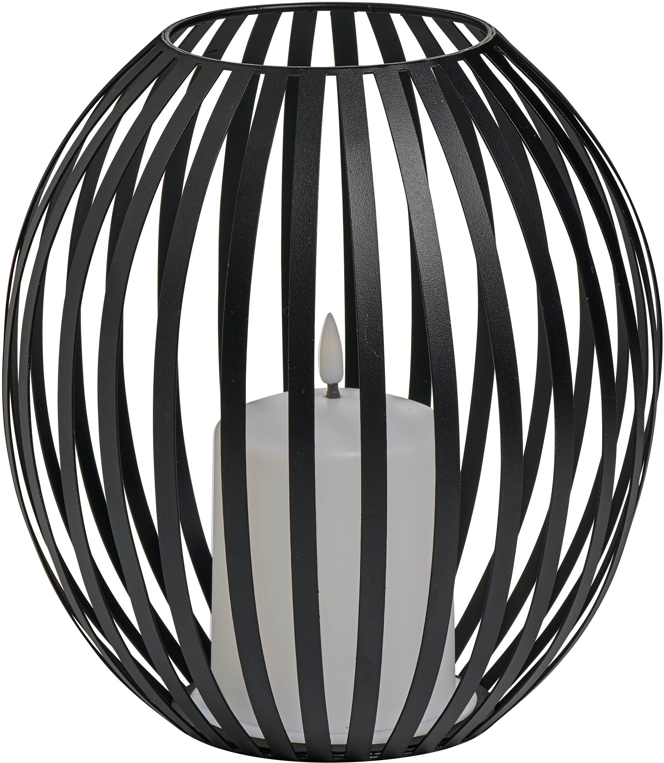 Northpoint LED Windlicht LED Kerzenlaterne Windlicht batteriebetrieben warmweißes Licht Timer