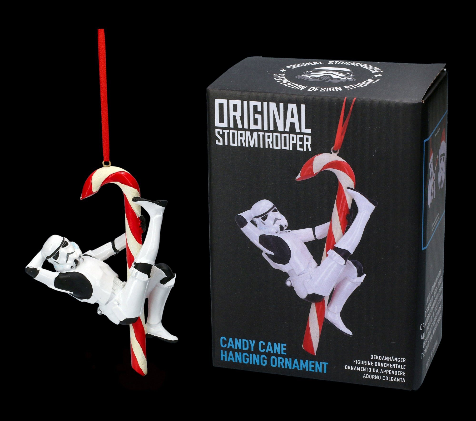 Figuren Shop GmbH Christbaumschmuck Christbaumschmuck - Stormtrooper Zuckerstange - Weihnachten Figur (1-tlg) – Bild 3 von 5