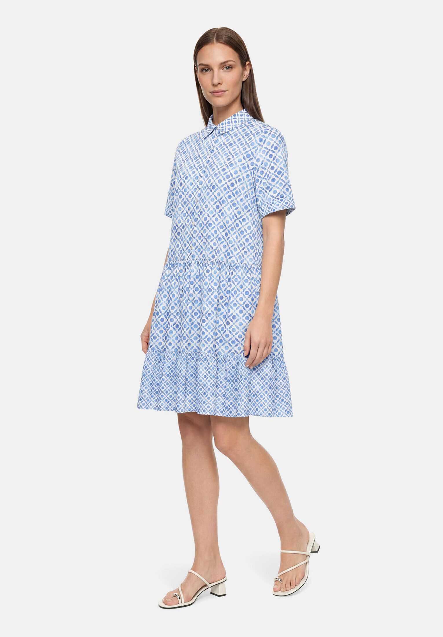 Cartoon Blusenkleid Damen mit Muster