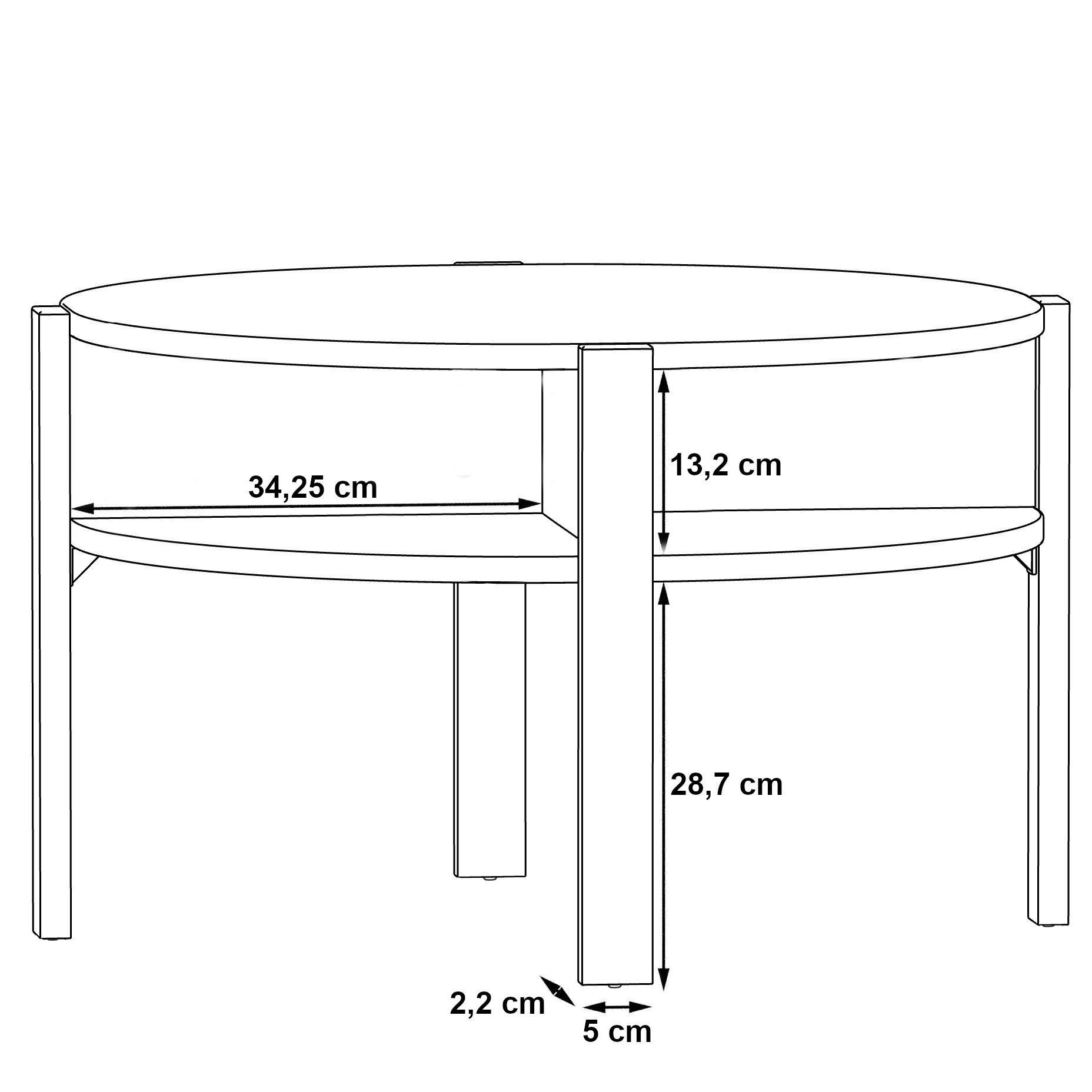 Wohnzimmer Schwarz Sofatisch Wohnzimmertisch Modern Couchtisch Newroom Adora, Couchtisch