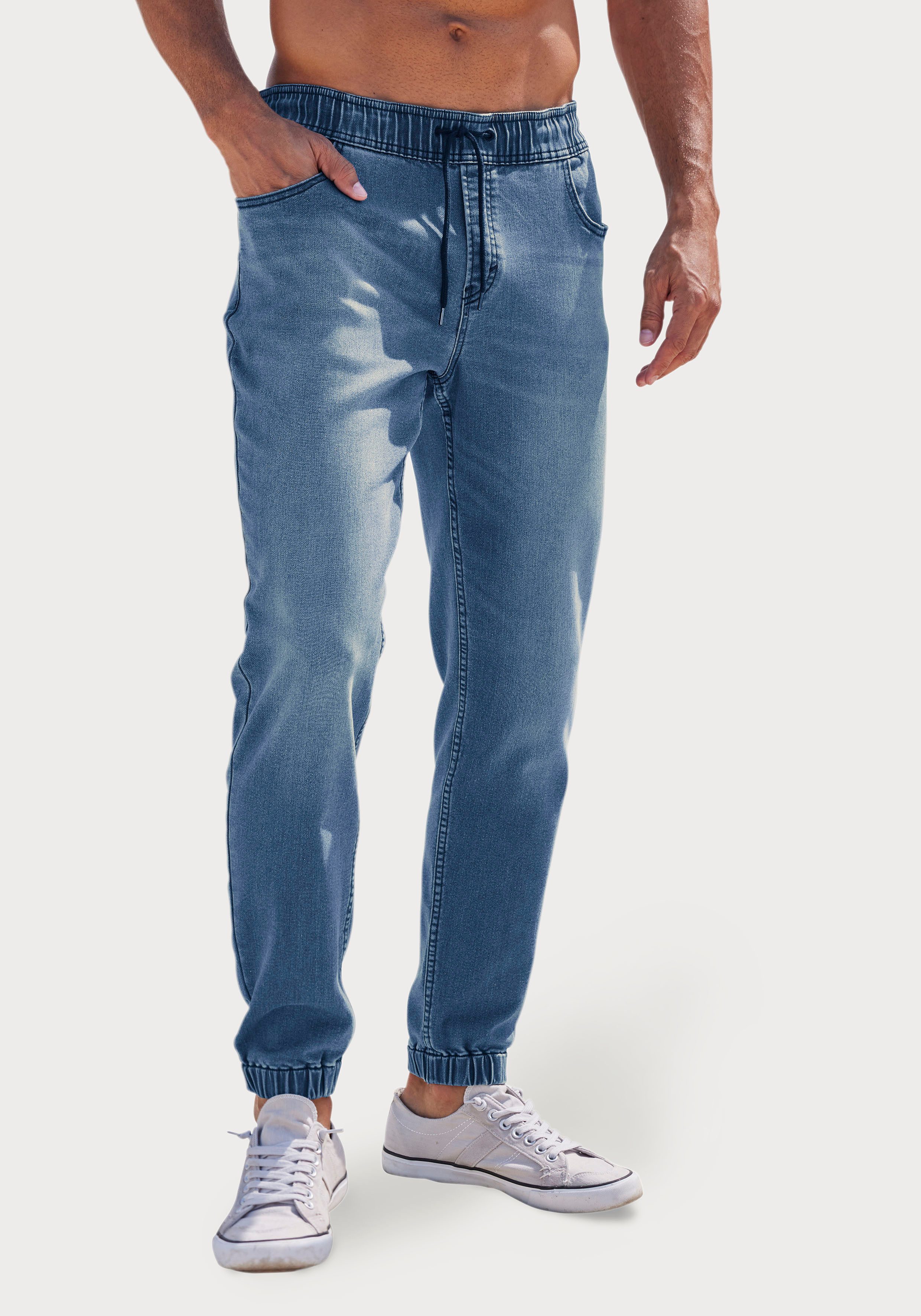 John Devin Jogger Pants Jogg Pants Joggpants mit elastischem Bund aus weicher Stretch-Qualität