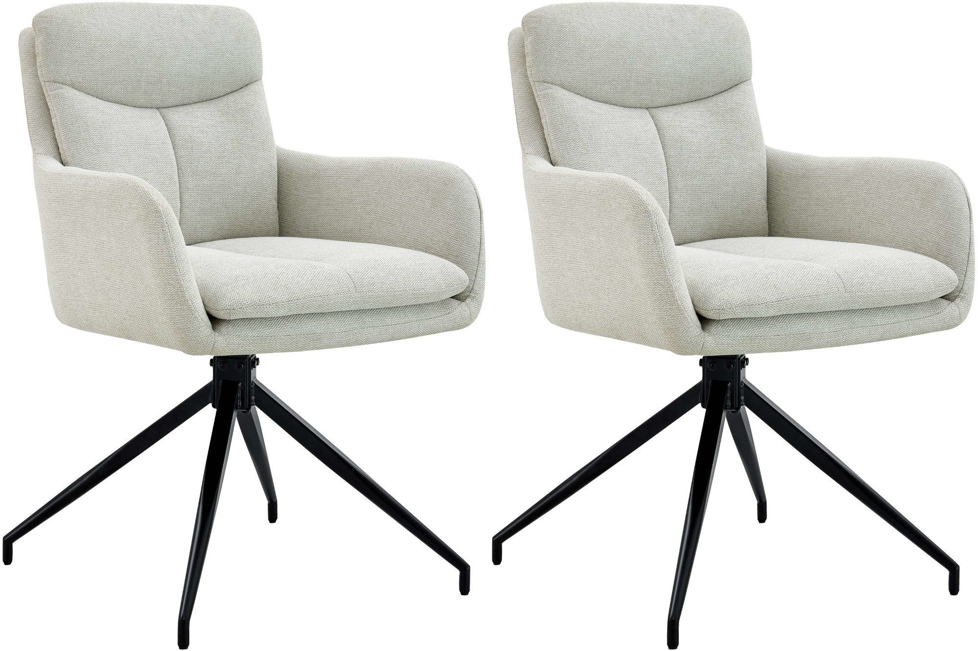 CLP Esszimmerstuhl Somers (2er Set), Stoffbezug, günstig online kaufen