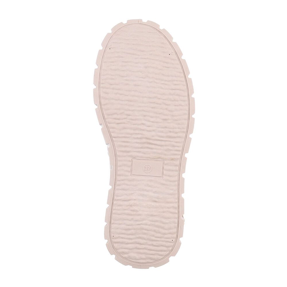 Ital-Design Damen Schnürschuhe Freizeit Schnürstiefelette (87417832) Flach Stiefeletten in Beige