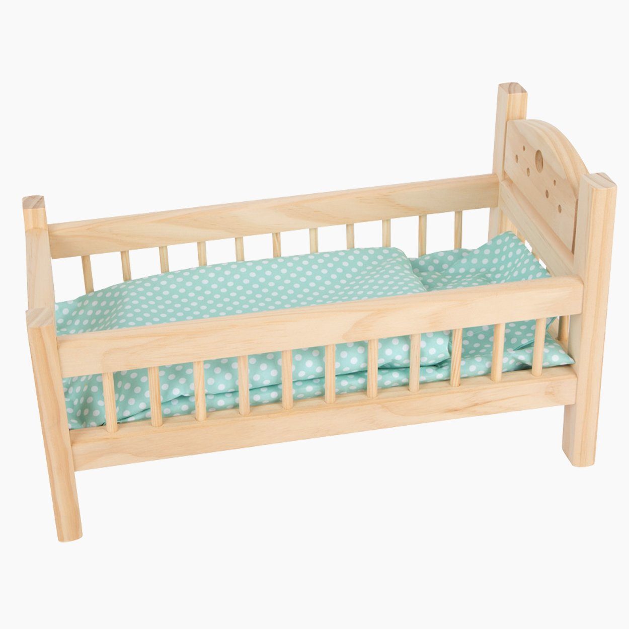 Small Foot Puppenbett Puppenbett, natur (packung, spar set), Modernes Design, kindgerechte Handhabung