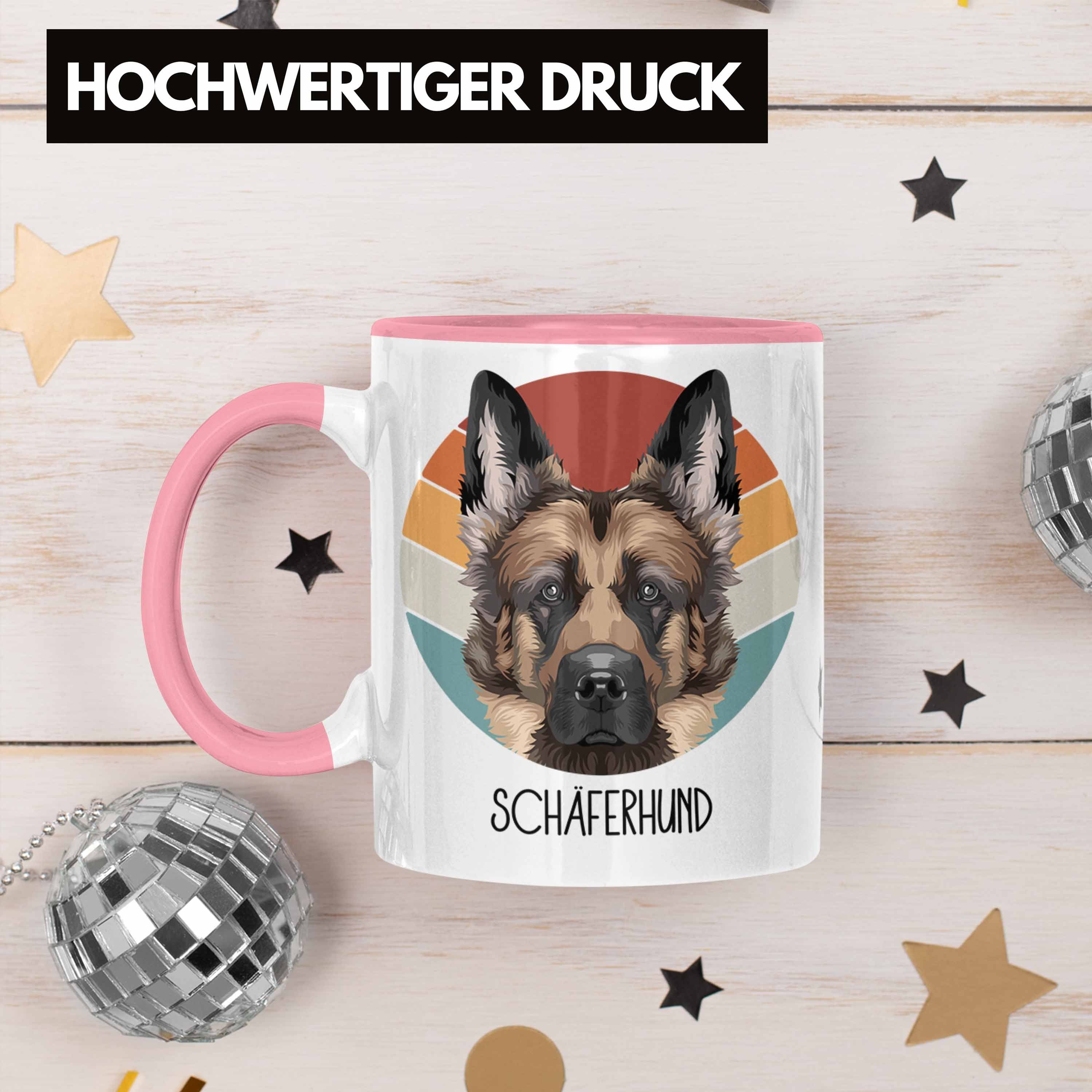 Besitzer Geschenkidee Tasse Trendation Lustiger Spruch Schäferhund Schäf Geschenk Tasse Rosa