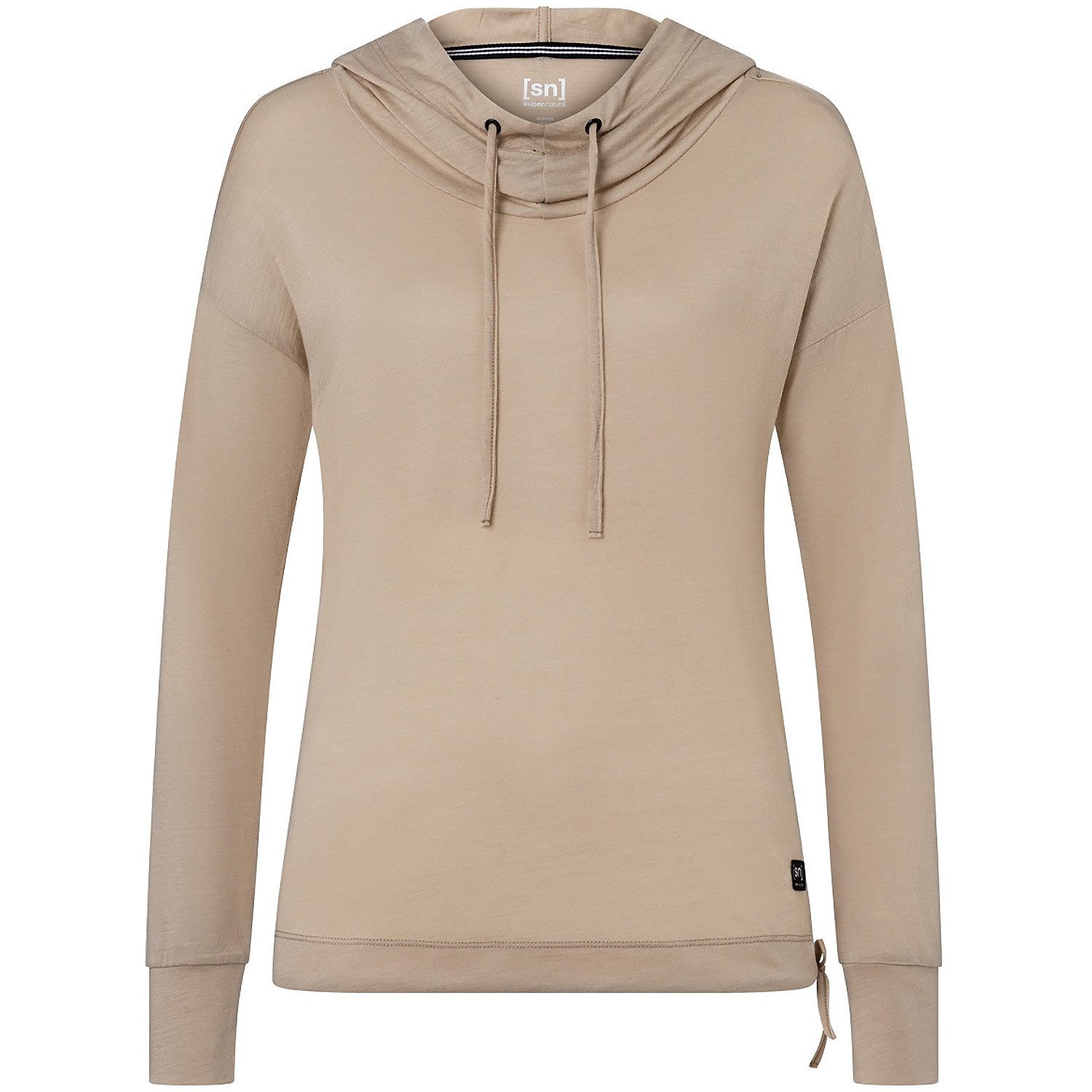 SUPER.NATURAL Longsleeve Kapuzensweat W FUNNEL HOODIE