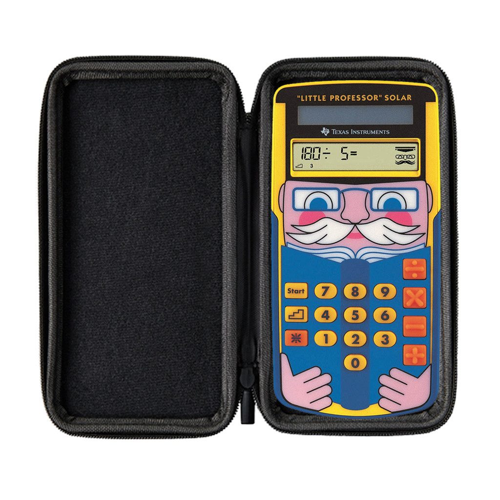 Texas Instruments Taschenrechner TI-Little Professor inkl. WYNGS Schutztasche Schwarz