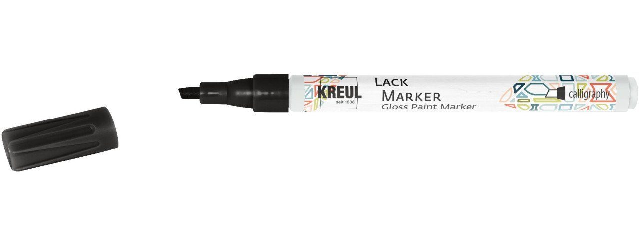 Kreul Künstlerstift Kreul Lack Marker calligraphy schwarz, 1-3 mm