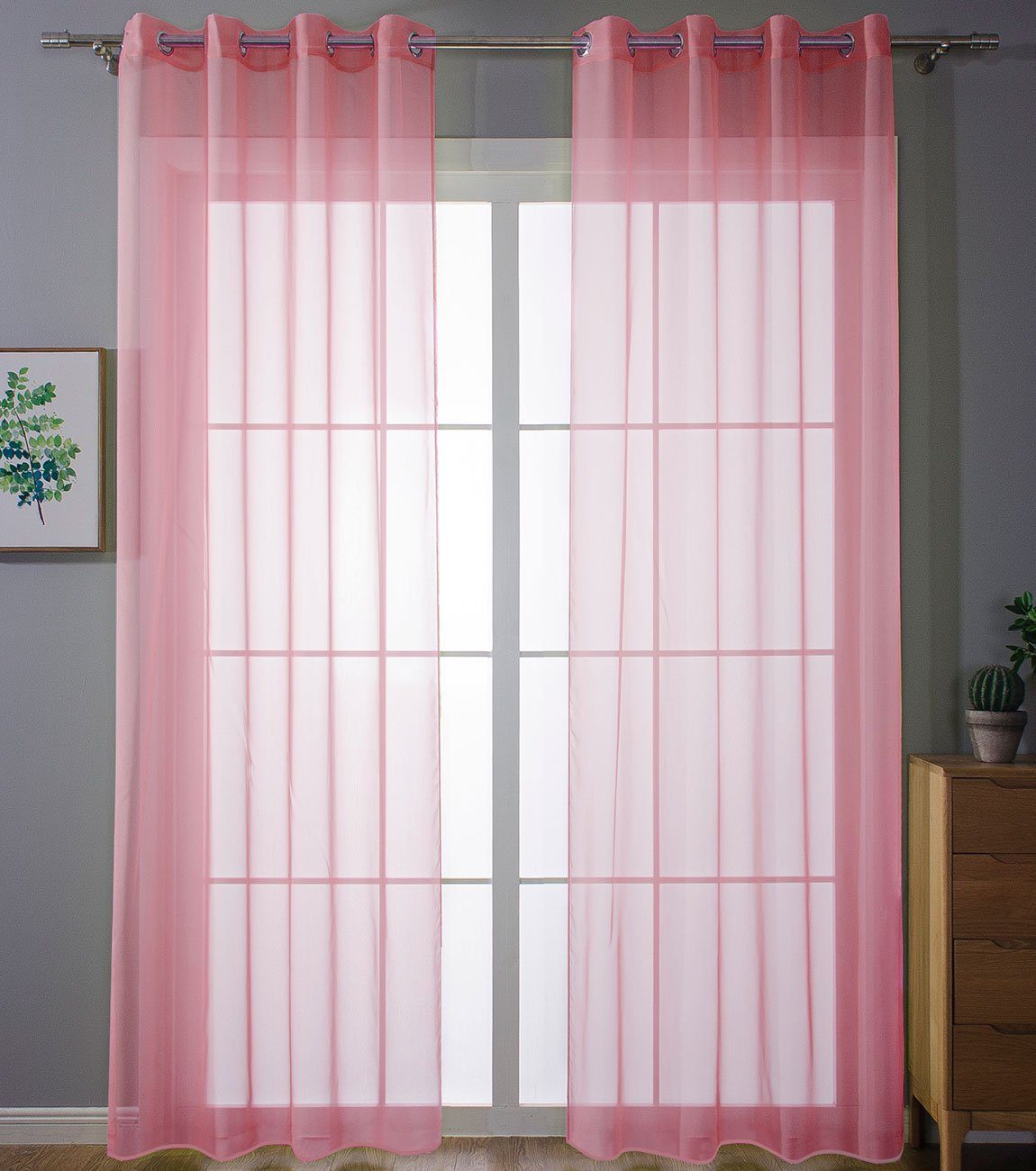 Gardinenbox Gardine, Ösen (2 St), transparent, günstig online kaufen