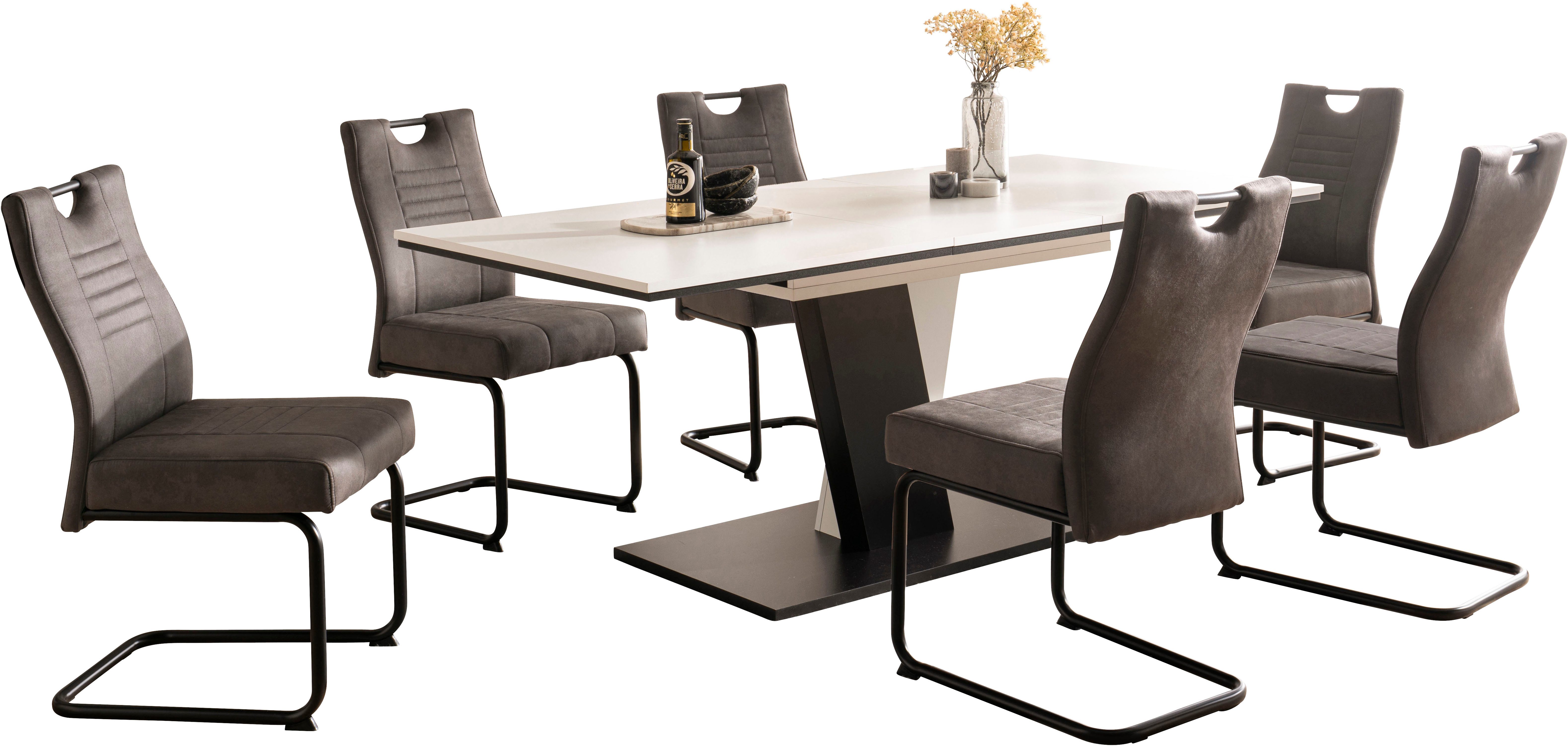 OTTO home Essgruppe "Altona", Esstisch ausziehbar plus 6 Stühle, TOPSELLER! günstig online kaufen