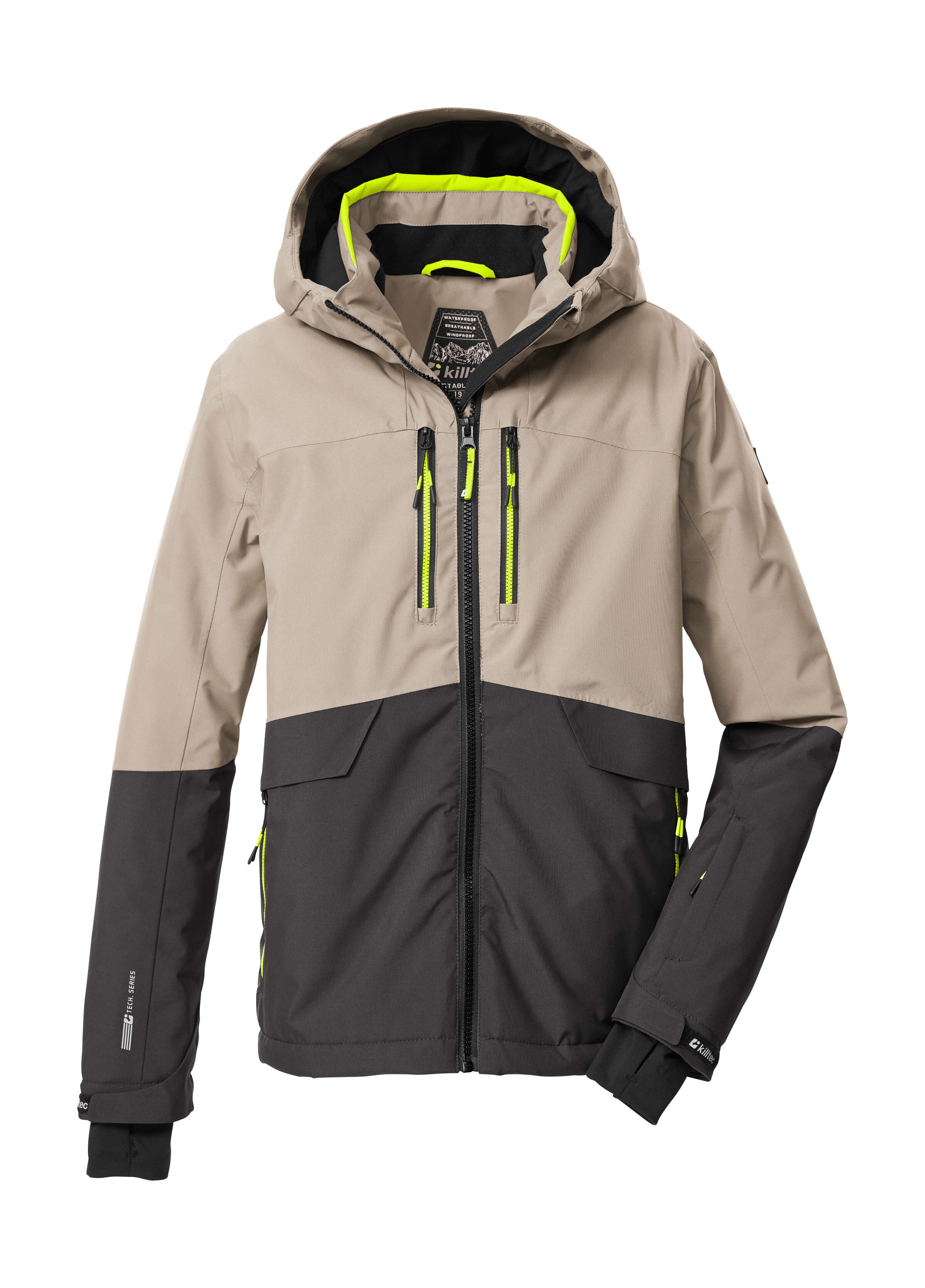 Killtec Skijacke KSW 201 BYS SKI JCKT Stylische, wasser- und winddichte Skijacke mit reflektierenden Details