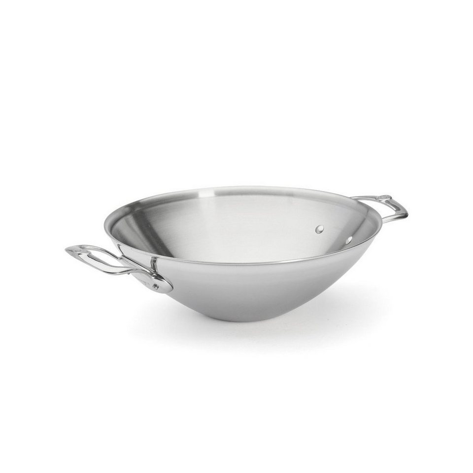 de Buyer Wok De Buyer Affinity Wok 32 cm, Aluminium, rostfreier Edelstahl