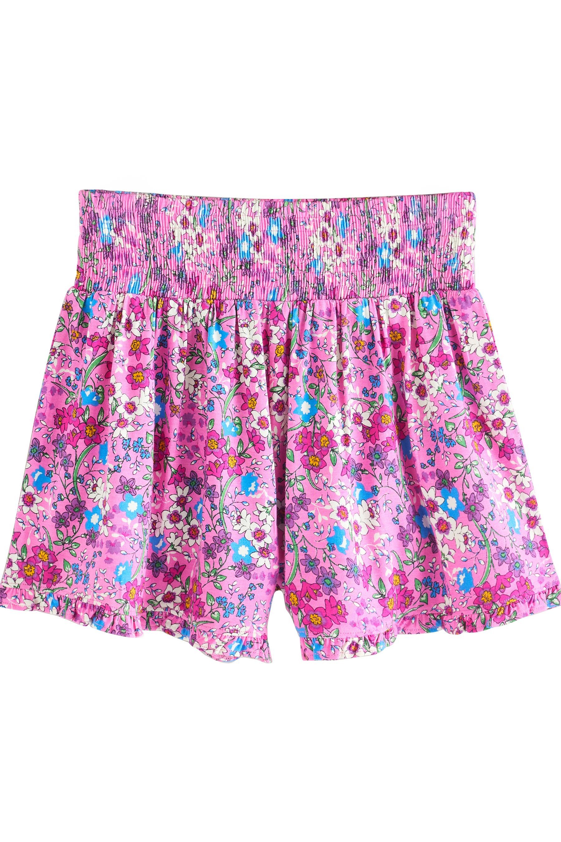 Shorts Jerseyshorts zum Hineinschlüpfen mit Print