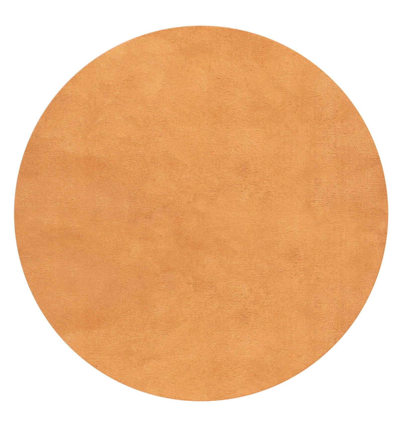 Floornovo Hochflor-Teppich Indoor Teppich Terrakotta versch. Größen - rechteckig für alle Innenrä, rund, Trocken- und Feuchträume