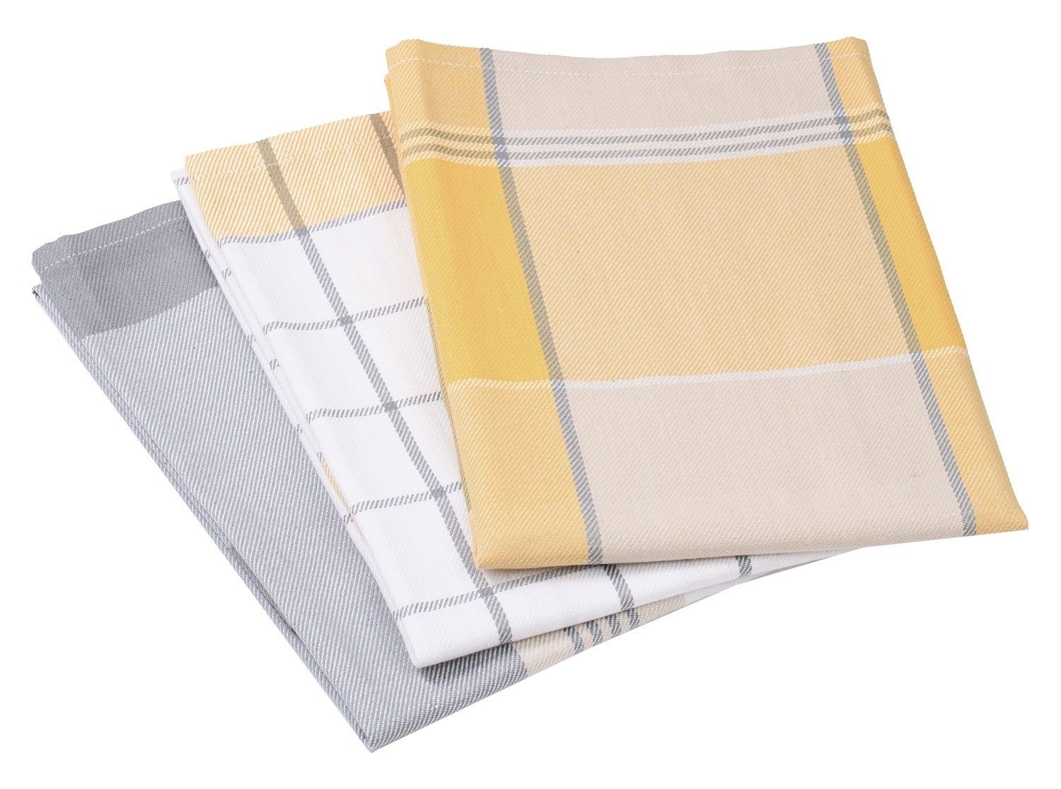 Gözze Geschirrtuch Geschirrtücher 3er KITCHEN, Gelb, B 50 cm, L 70 cm günstig online kaufen