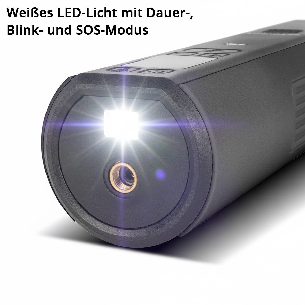 STAHLWERK Kompressor Akku-Kompressor HF-800 ST Fahrradpumpe 4,2 Bar Luftpumpe mit LED-Licht, Packung, 1-tlg., Set – Bild 4 von 5