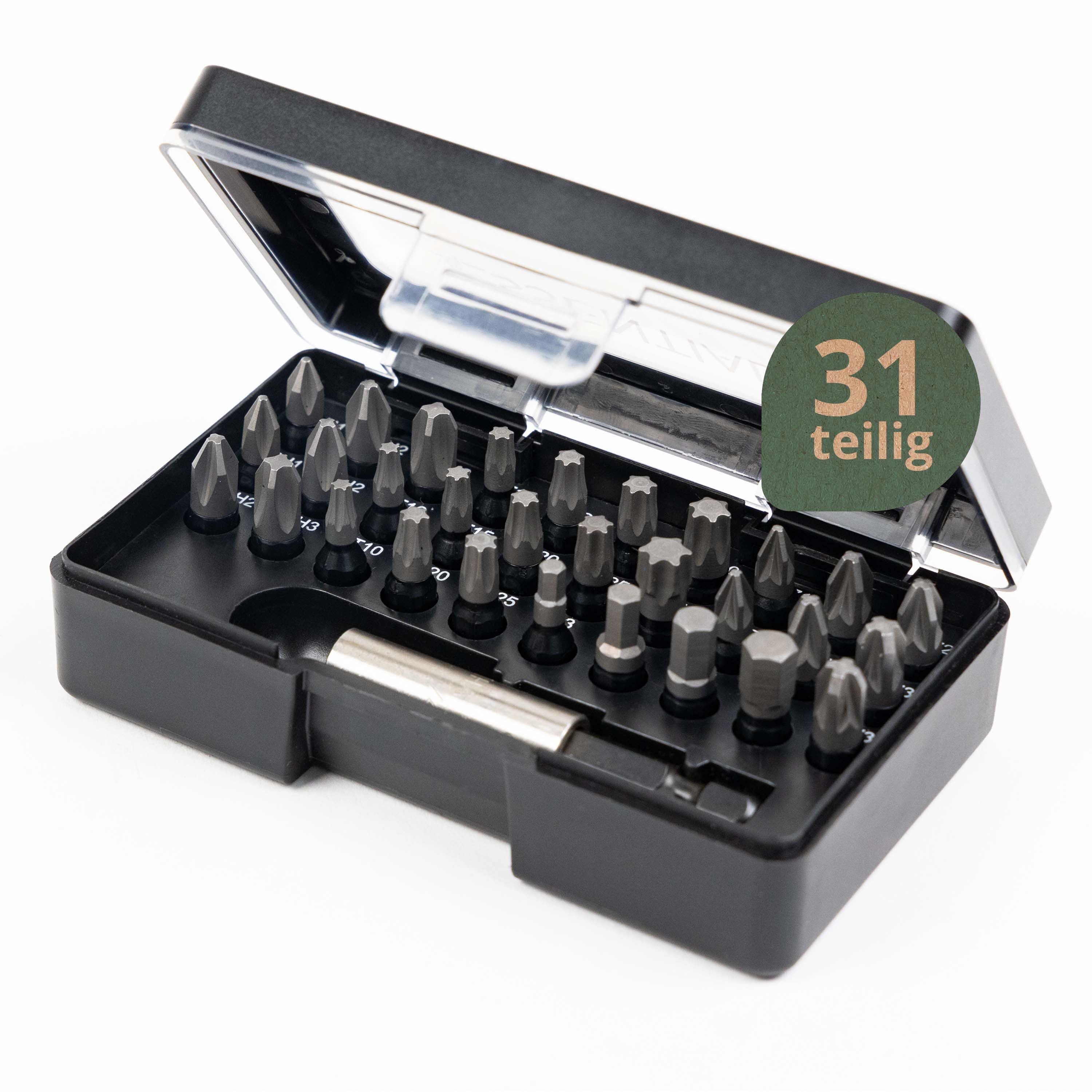 Wiha Bit-Set Essential (45628) - 31 tlg., PH, PZ, Sechskant, Torx, mit Держатель бит, für Аккумуляторные шуруповёрты