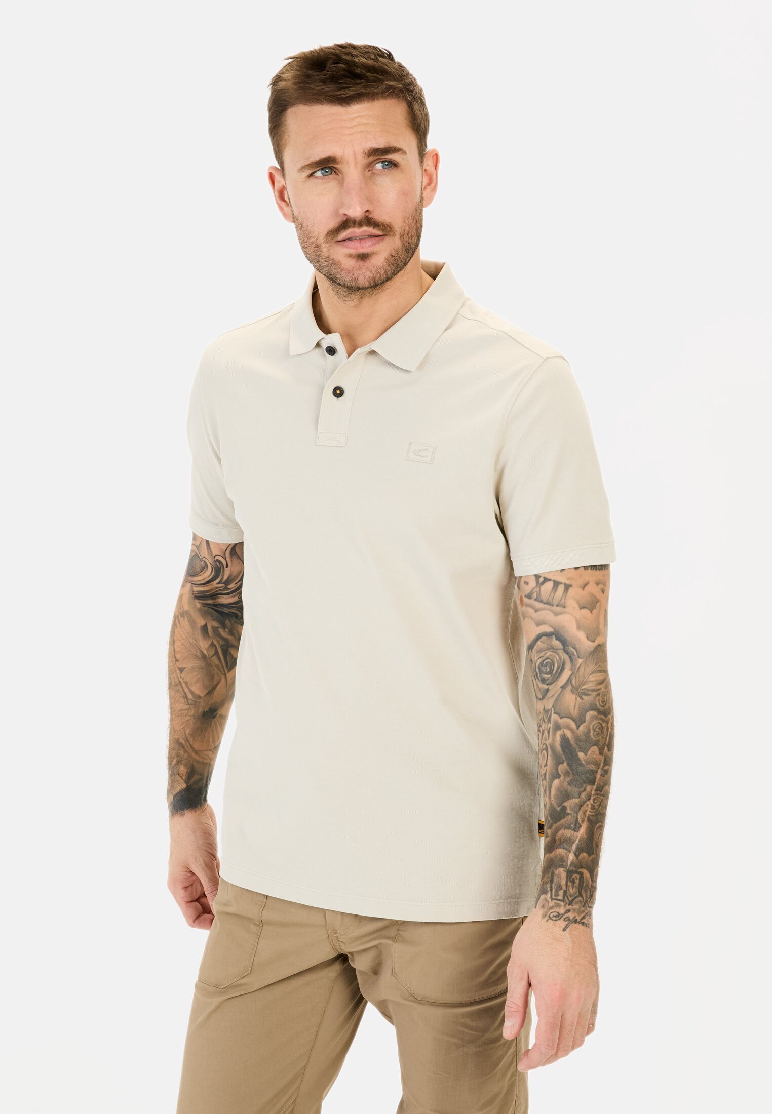 camel active Poloshirt mit Logo-Stickerei günstig online kaufen