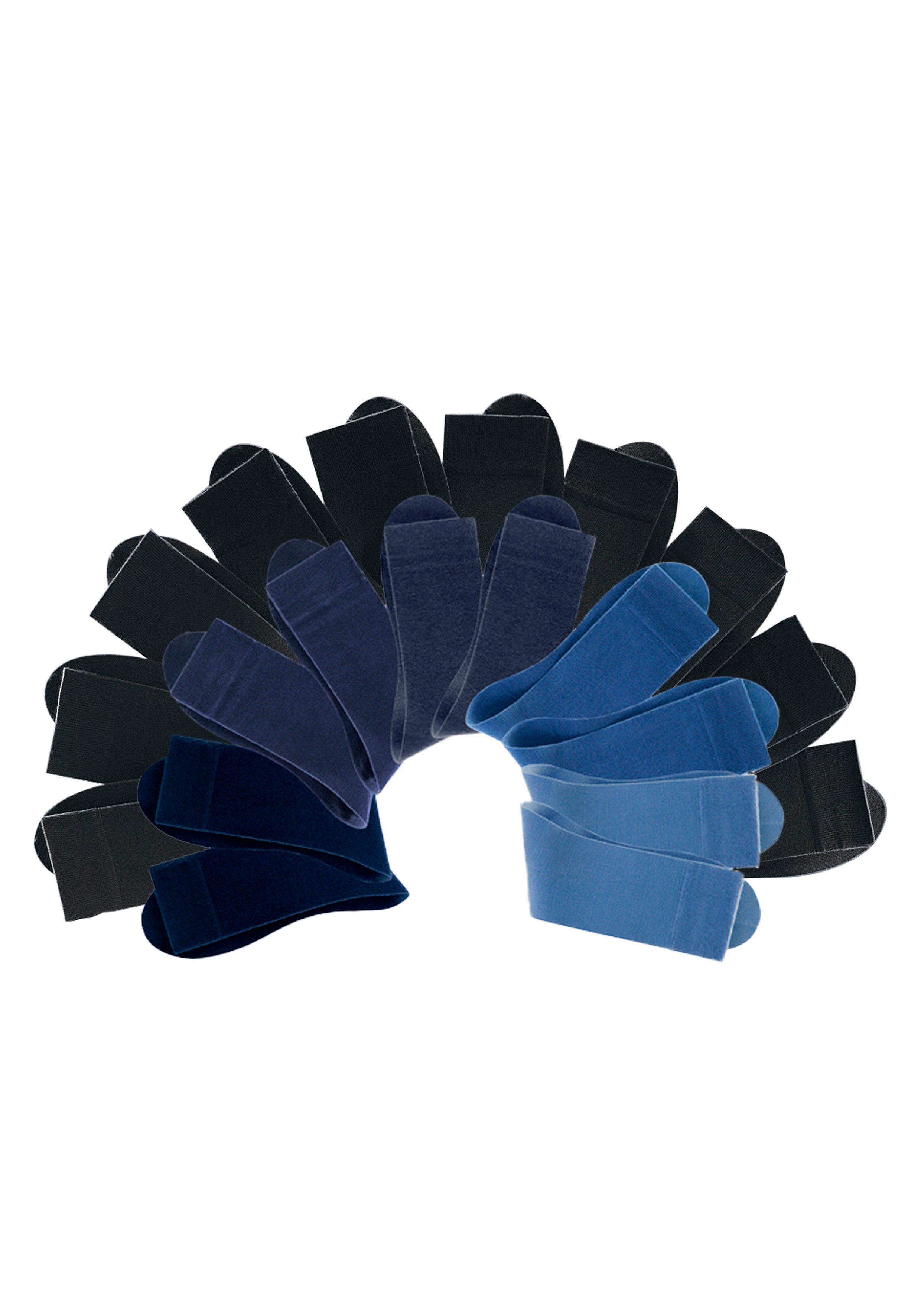 H.I.S Businesssocken Damen und Herren Socken in der Großpackung (Box, 20-Paar, Crew Socken Gr. 35-38 bis 47-50) Anzugsocken in der Big-Box