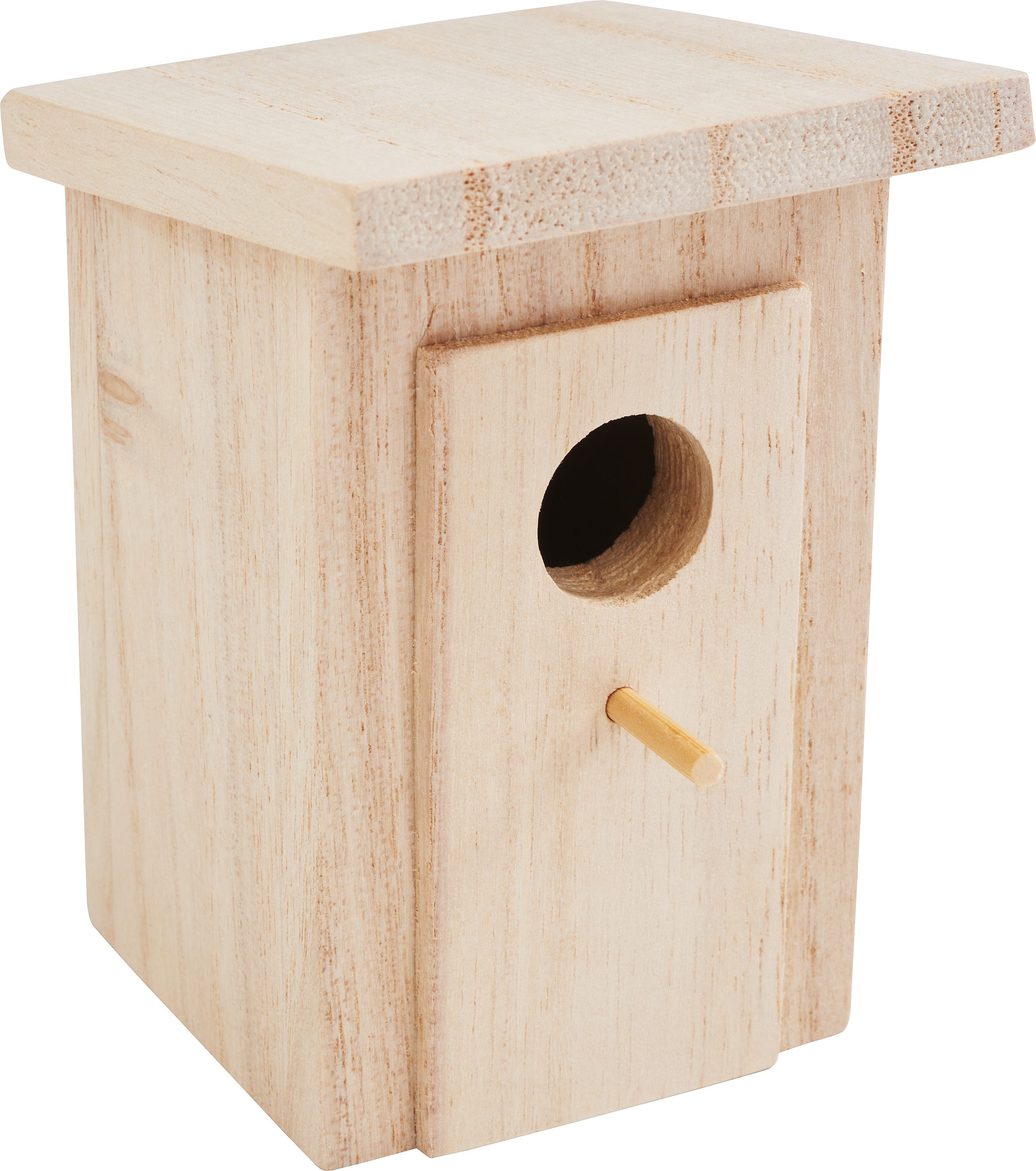 VBS Vogelhaus Miniatur Nistkasten, Rohholz, 8,5x8,5cm