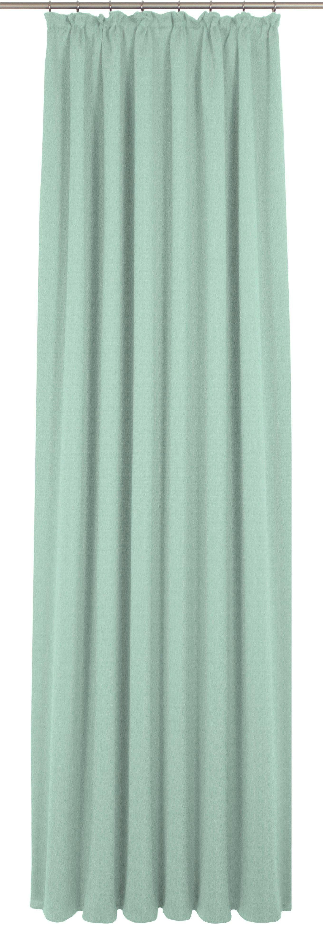 Jacquard Wirth, mint St), halbtransparent, (1 Vorhang Sunday, Kräuselband