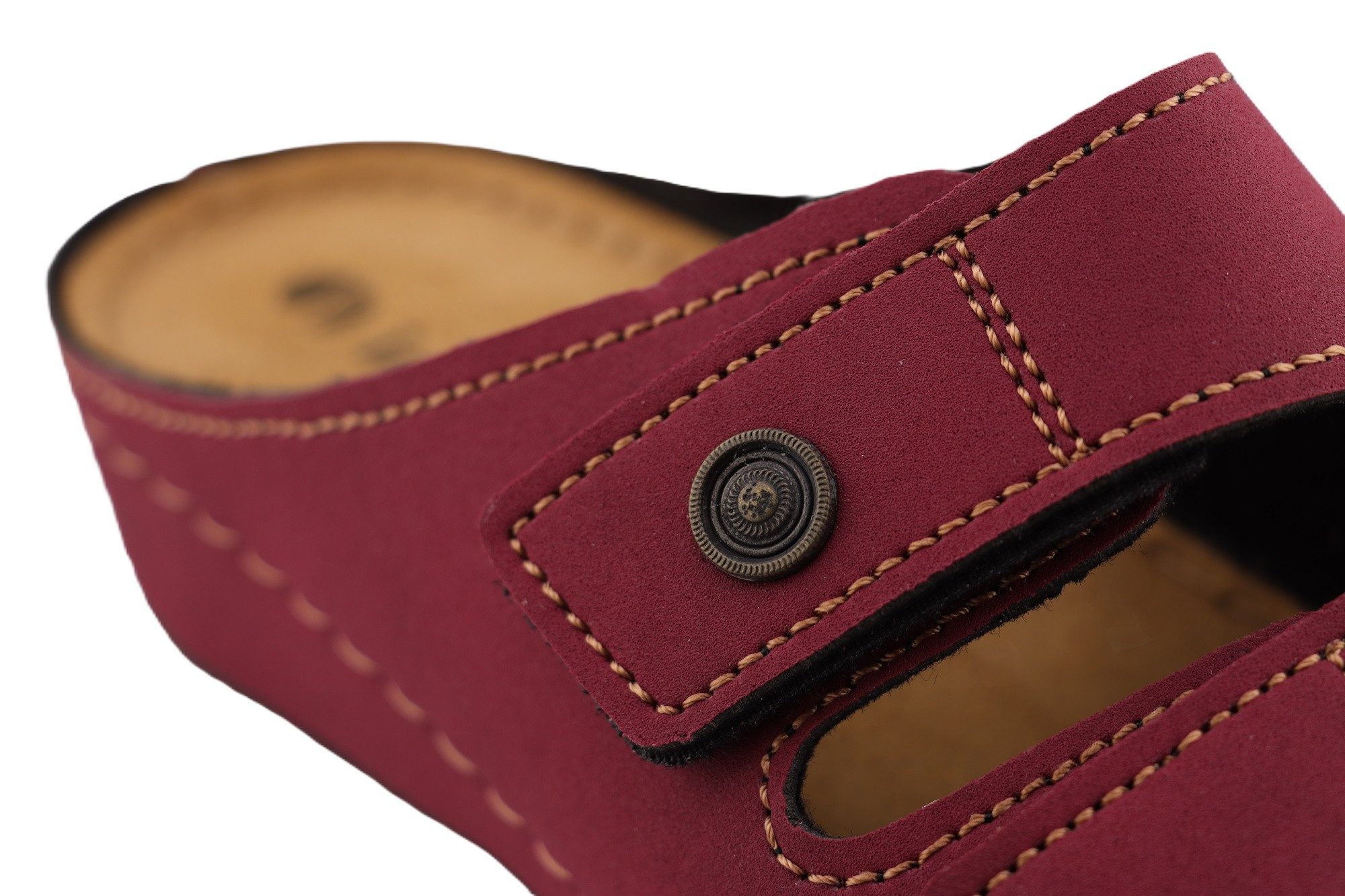 INBLU Klettverschluss Pantolette Hausschuh
