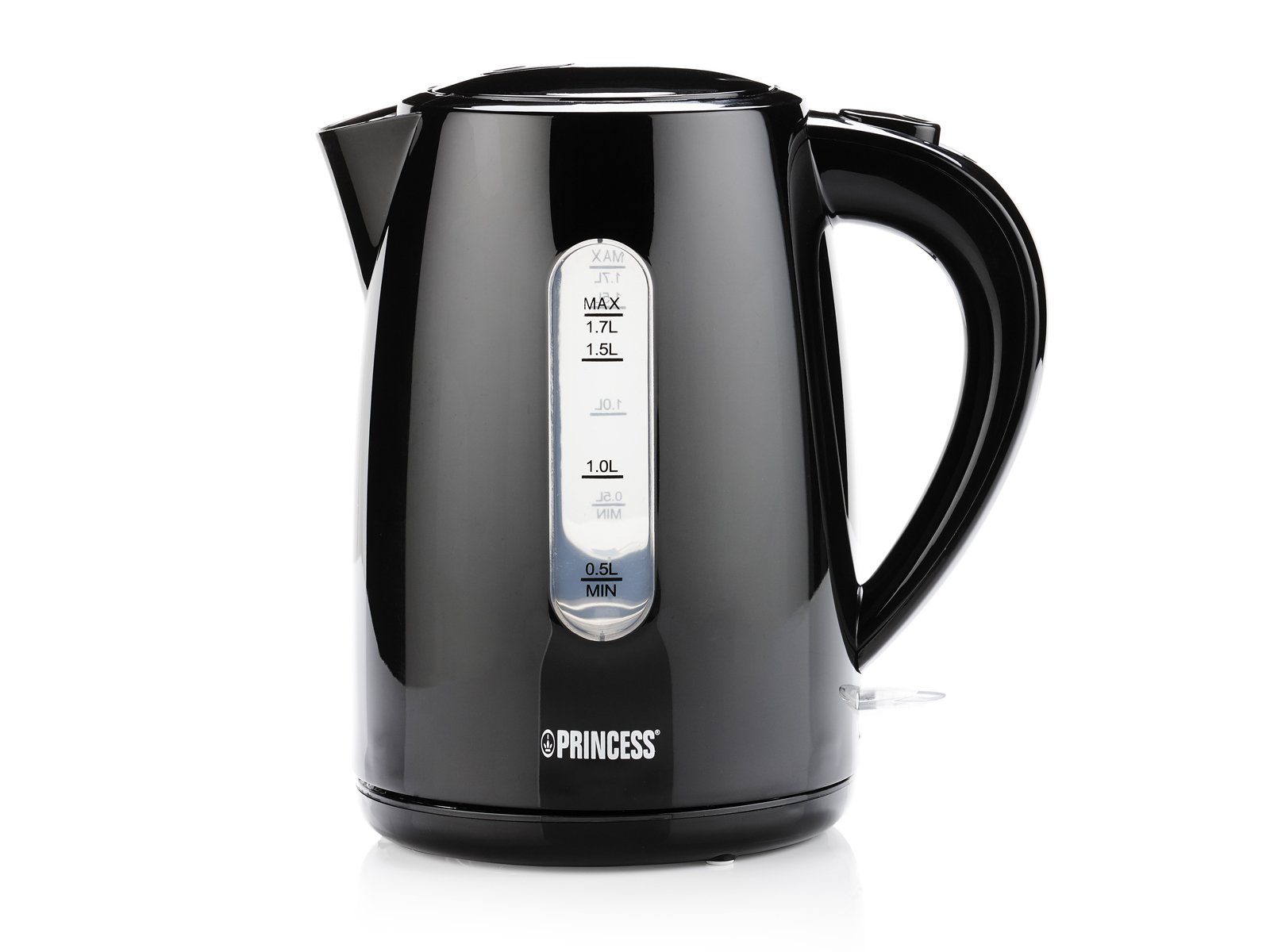 PRINCESS Єлктрочайники, 1.7 l, 2200 W, elektrischer kabelloser Tee Heißwasserbereiter schnell, leise 360°-Fuß