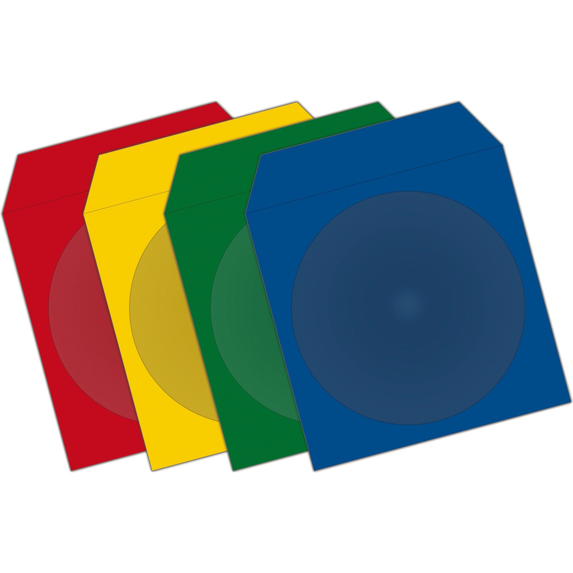 Mediarange Aufbewahrungsbox CD/DVD Papierhüllen Color-Pack