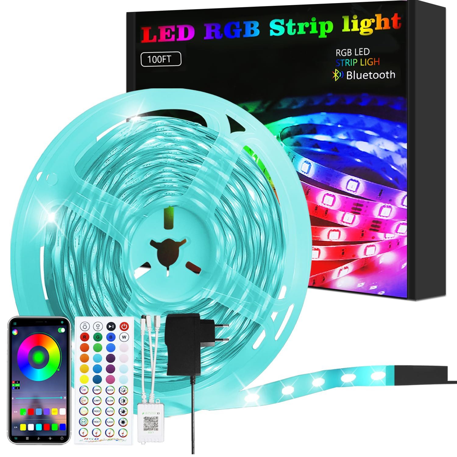 Nettlife LED Stripe Selbstklebend RGB APP-Steuerung günstig online kaufen