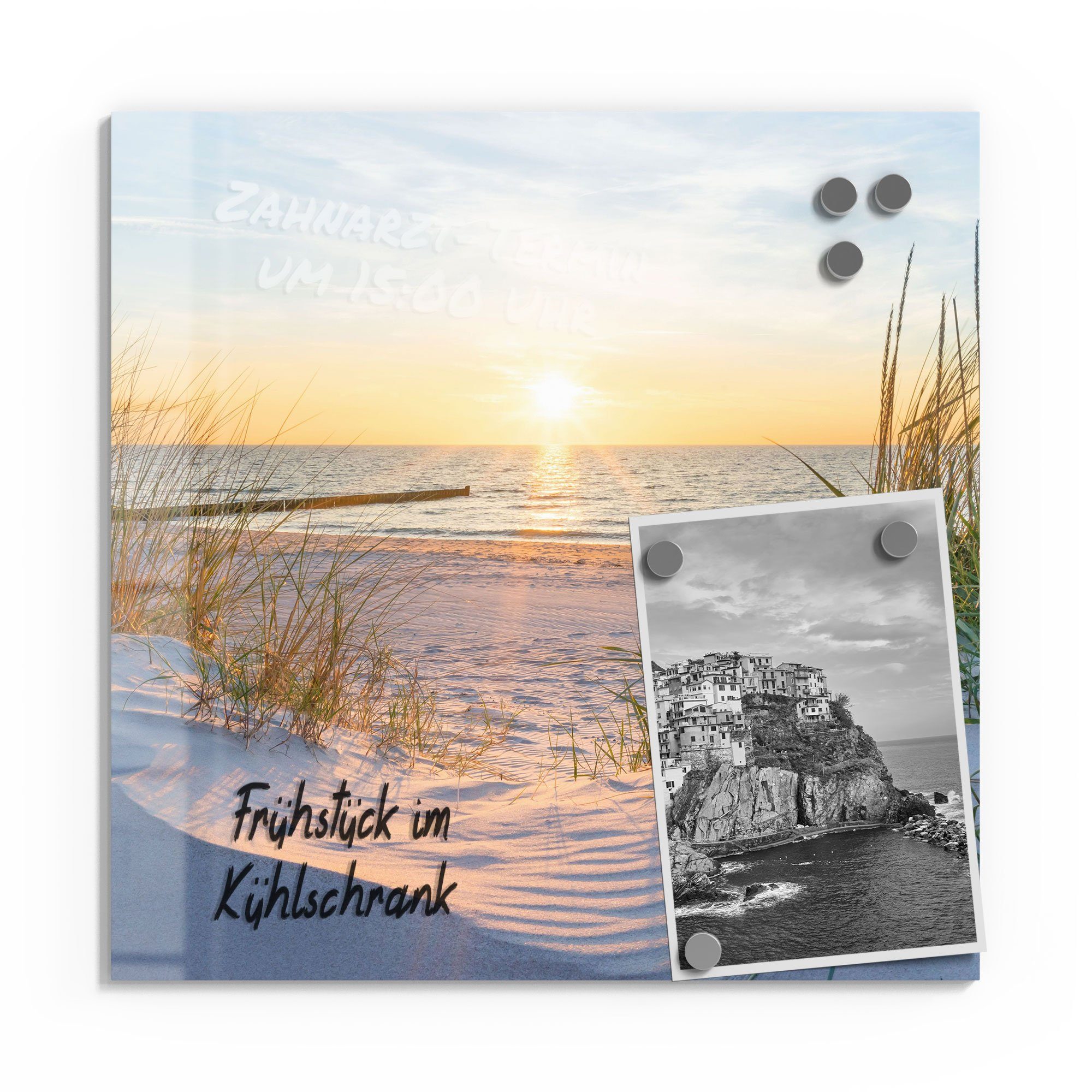 DEQORI Magnettafel 'Abendsonne an der Ostsee', Whiteboard Pinnwand beschrei günstig online kaufen