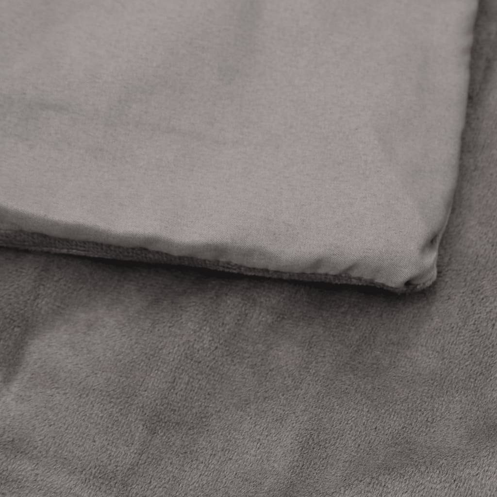 Stoff Bettdecke, Einziehdecke, mit 120x180 kg Bezug vidaXL 9 Grau Gewichtsdecke cm